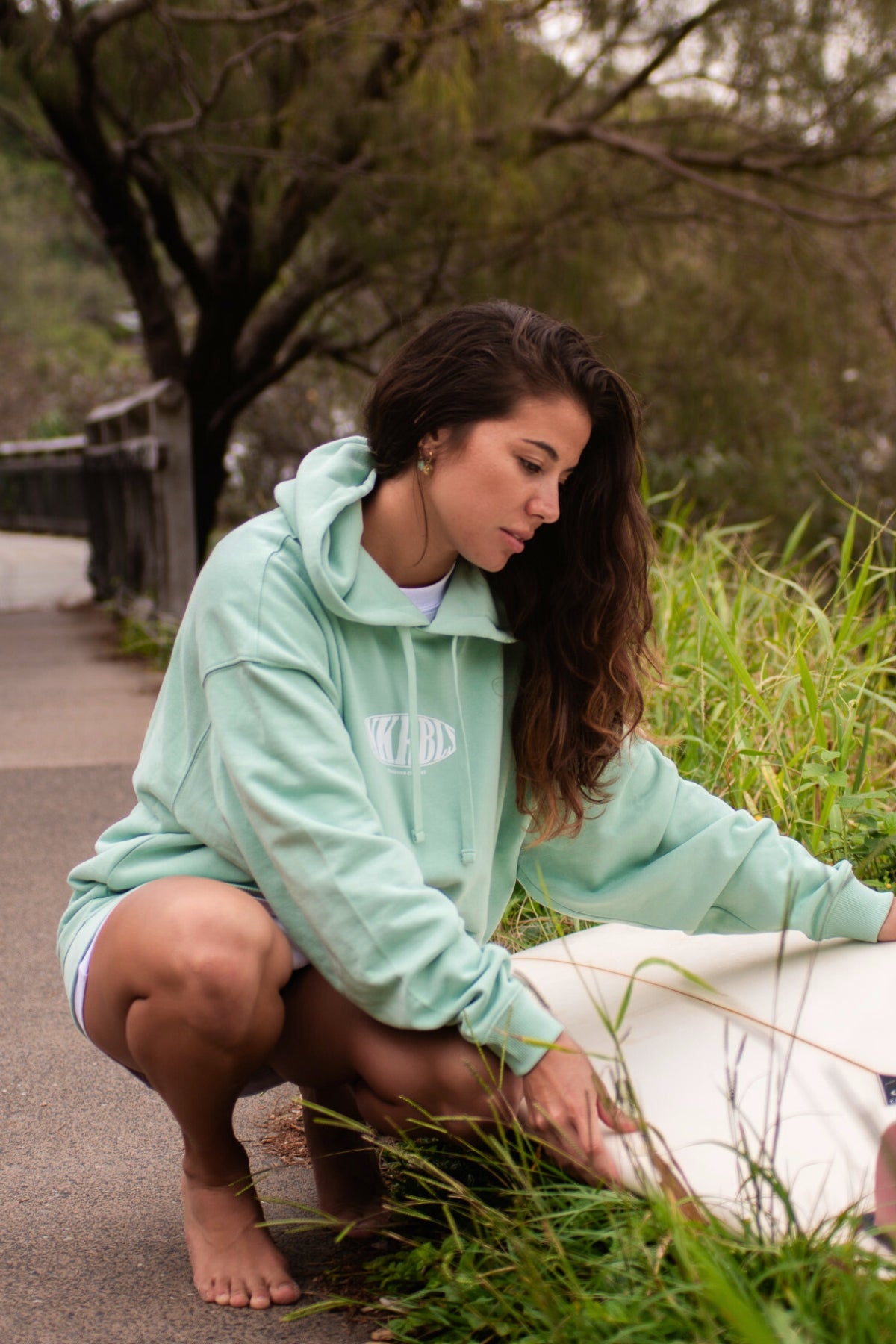 SNKRBLS Oversized Hoodie - Turquoise Sea
