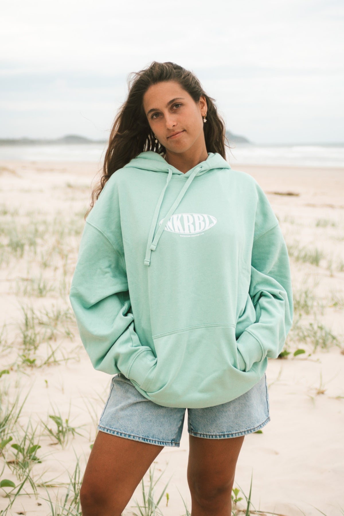SNKRBLS Oversized Hoodie - Turquoise Sea
