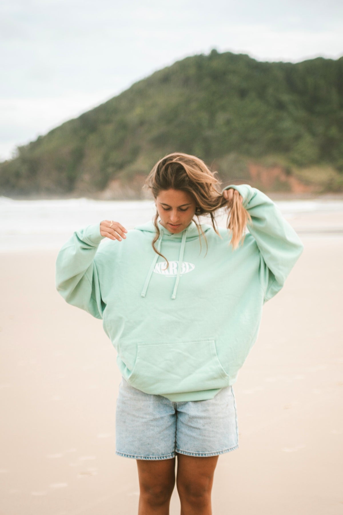 SNKRBLS Oversized Hoodie - Turquoise Sea