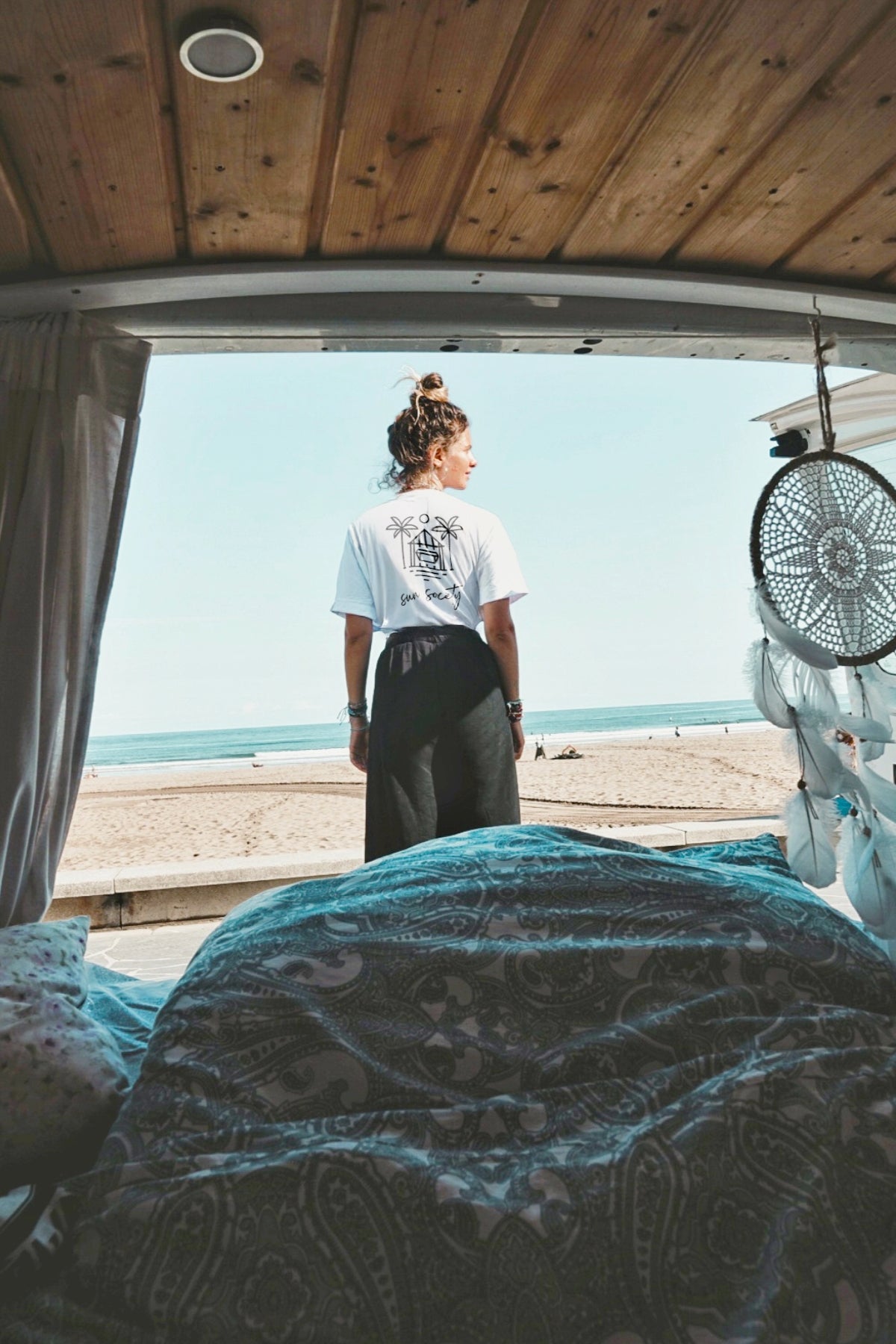 Sun Society Short T-Shirt - White