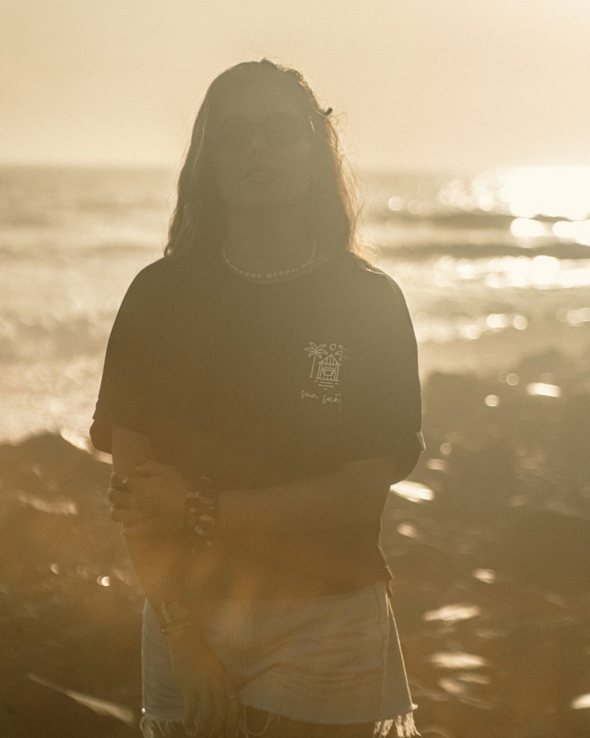 Sun Society Short T-Shirt - Black