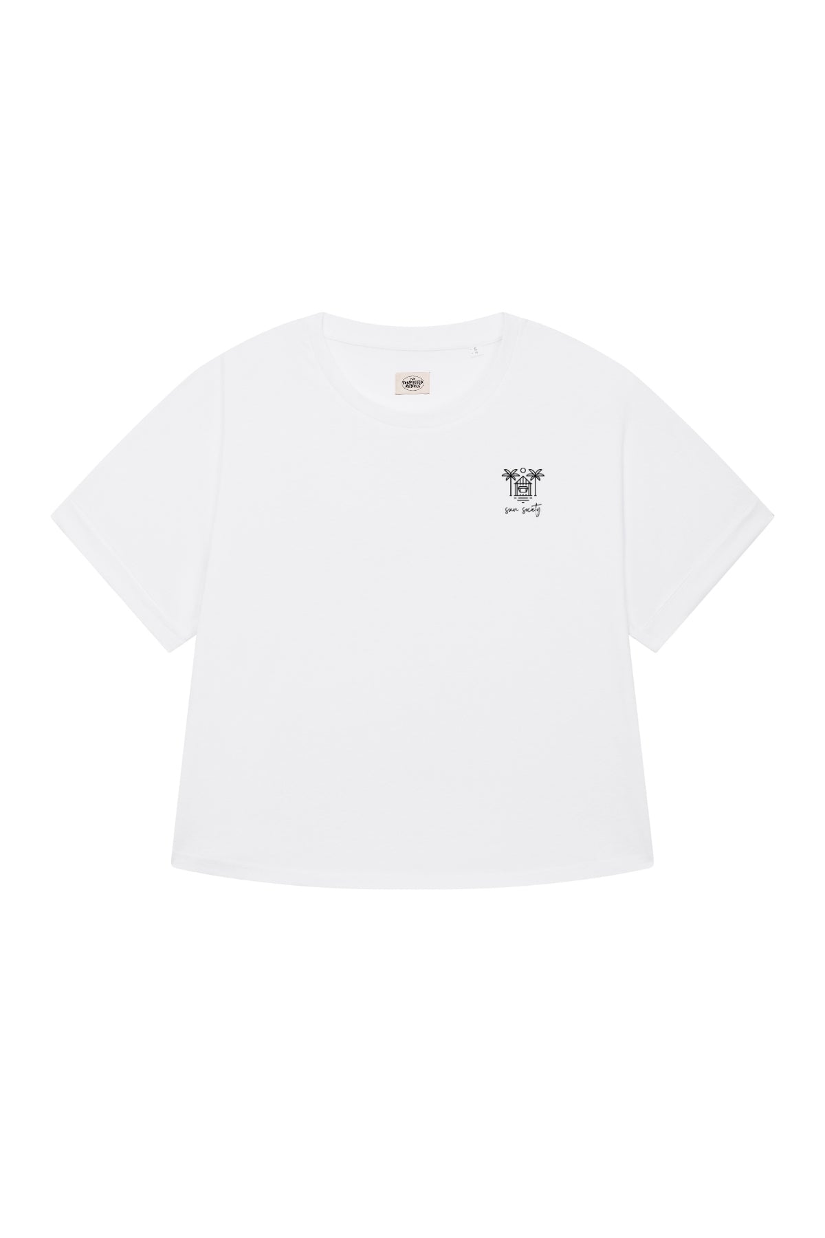 Sun Society Short T-Shirt - White