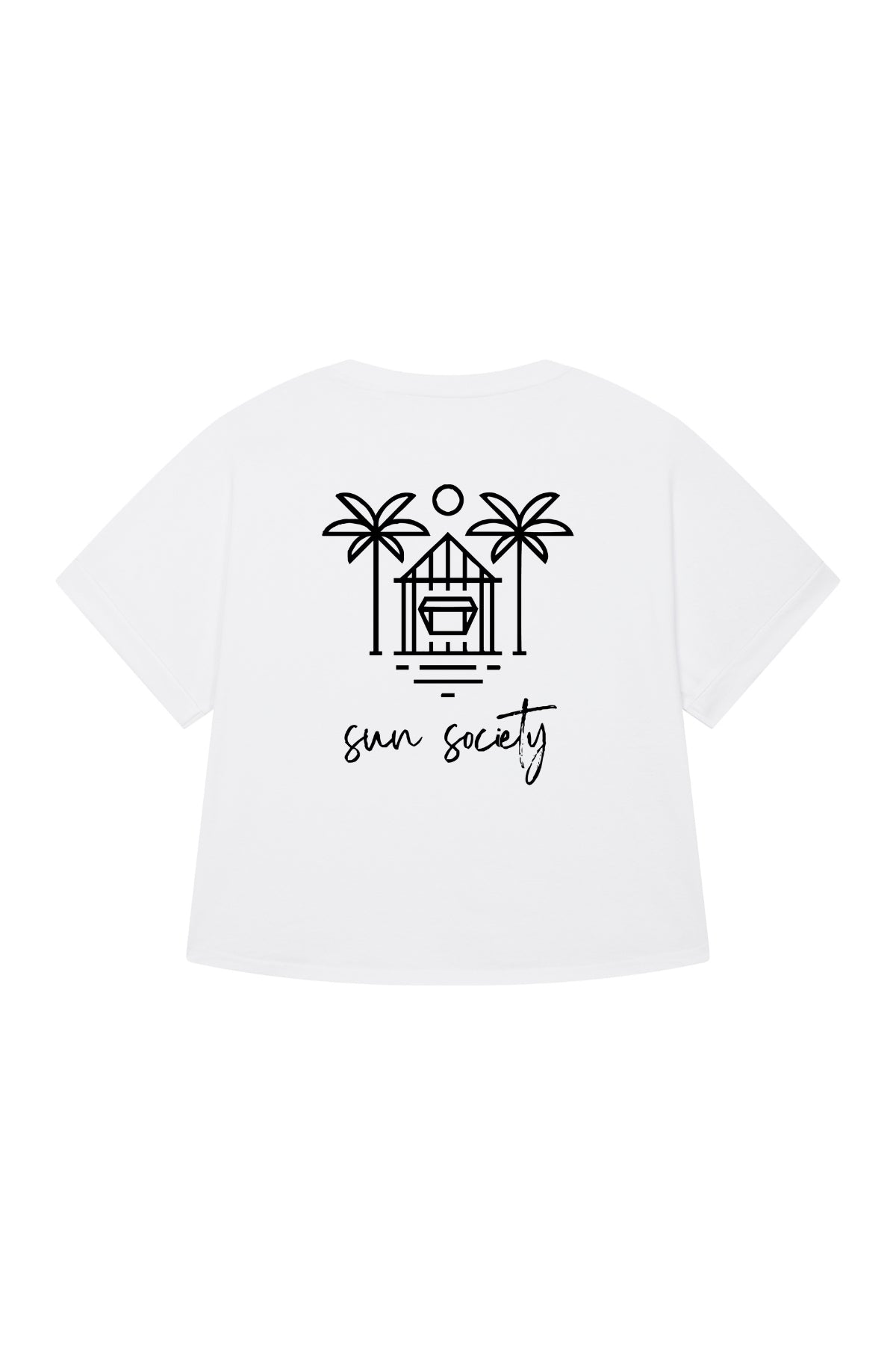 Sun Society Short T-Shirt - White