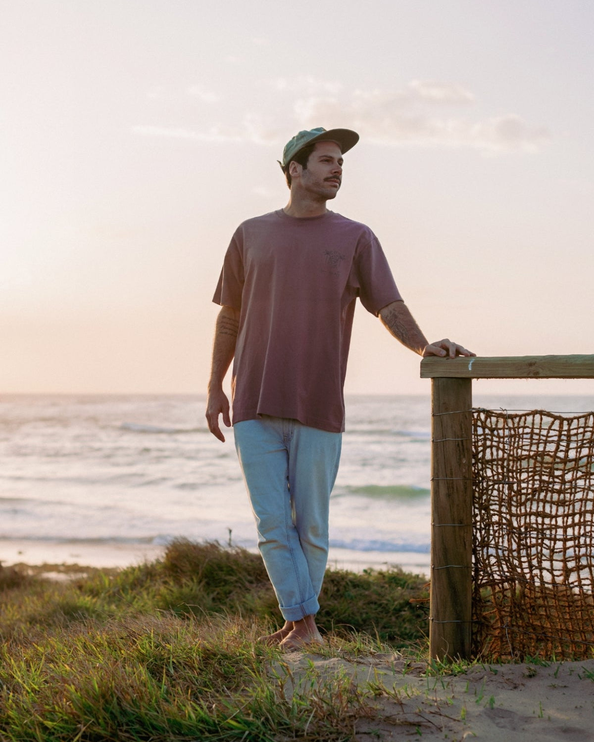 Sun Society Oversized T-Shirt - Acai