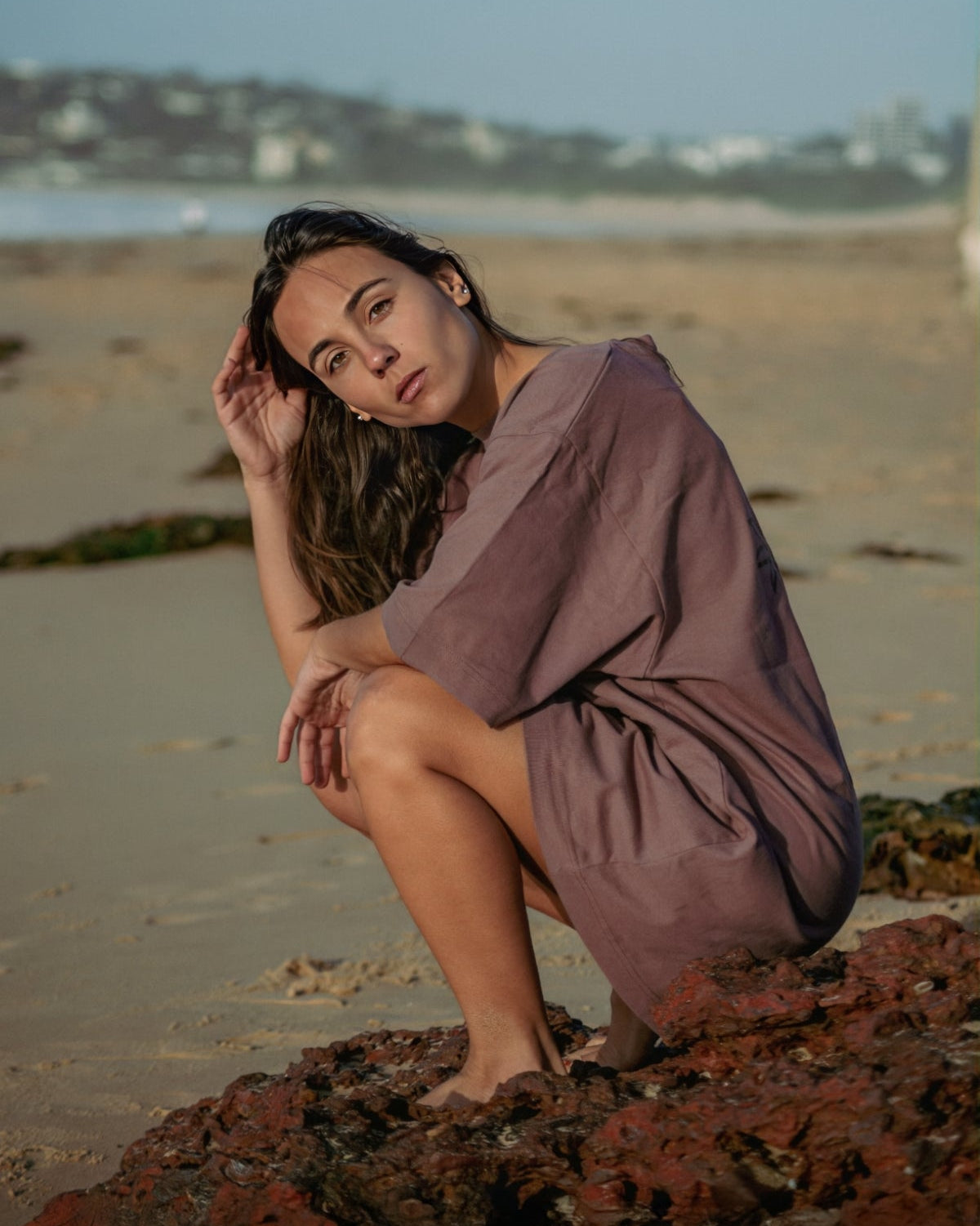 Sun Society Oversized T-Shirt - Acai