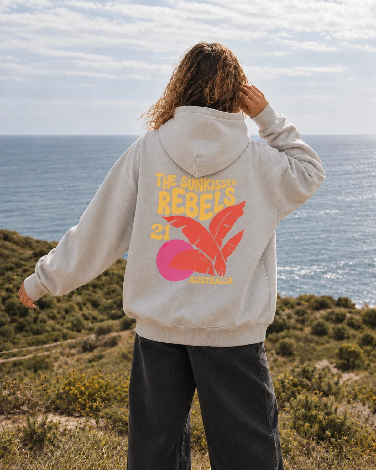 Sunkissed Rebels Heavy Hoodie – Misty Grey