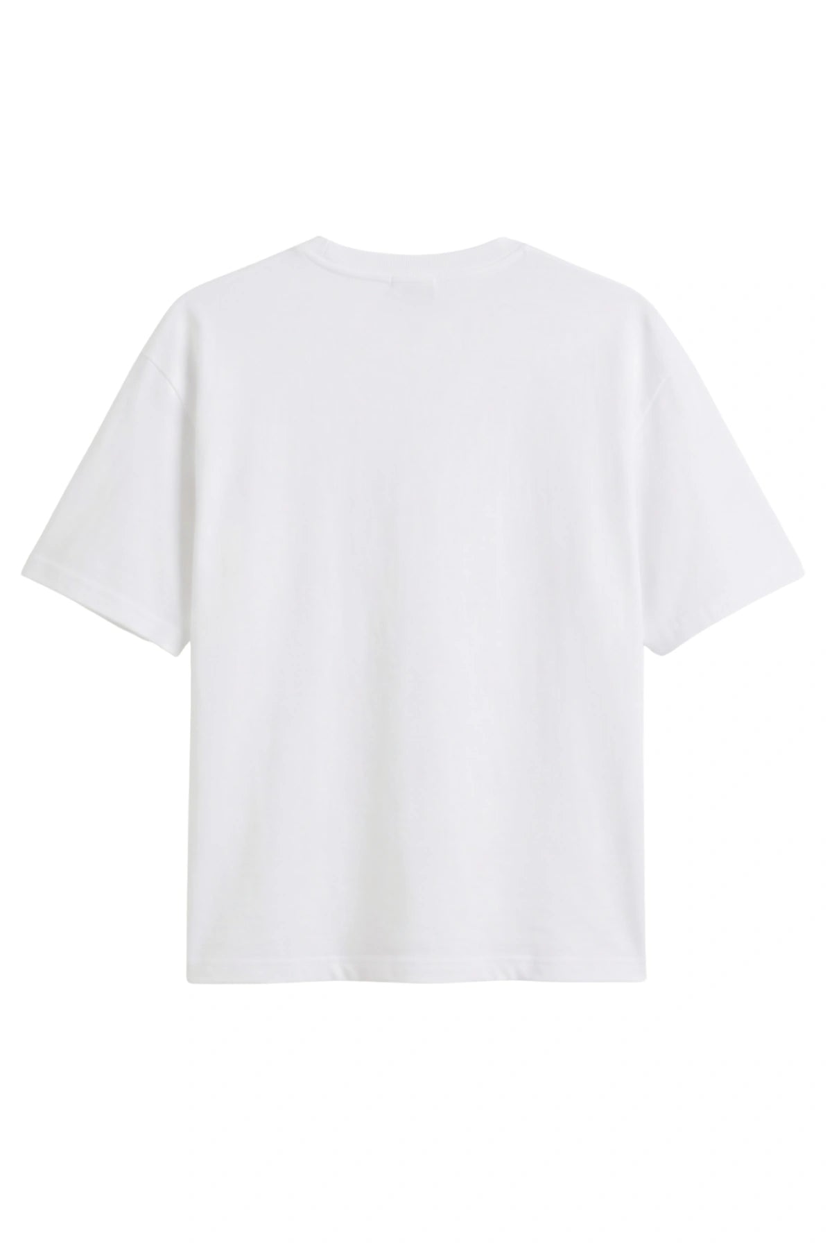 Weißes Sunkissed Original Light T-Shirt Rückansicht im Studio, cleanes minimalistisches Design