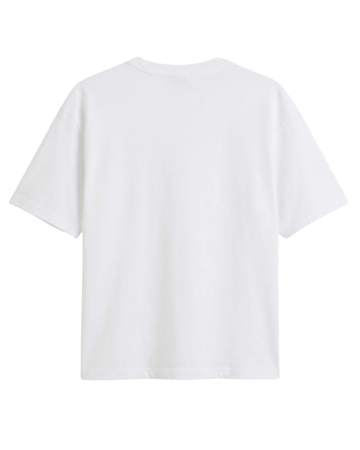 Weißes Sunkissed Original Light T-Shirt Rückansicht im Studio, cleanes minimalistisches Design