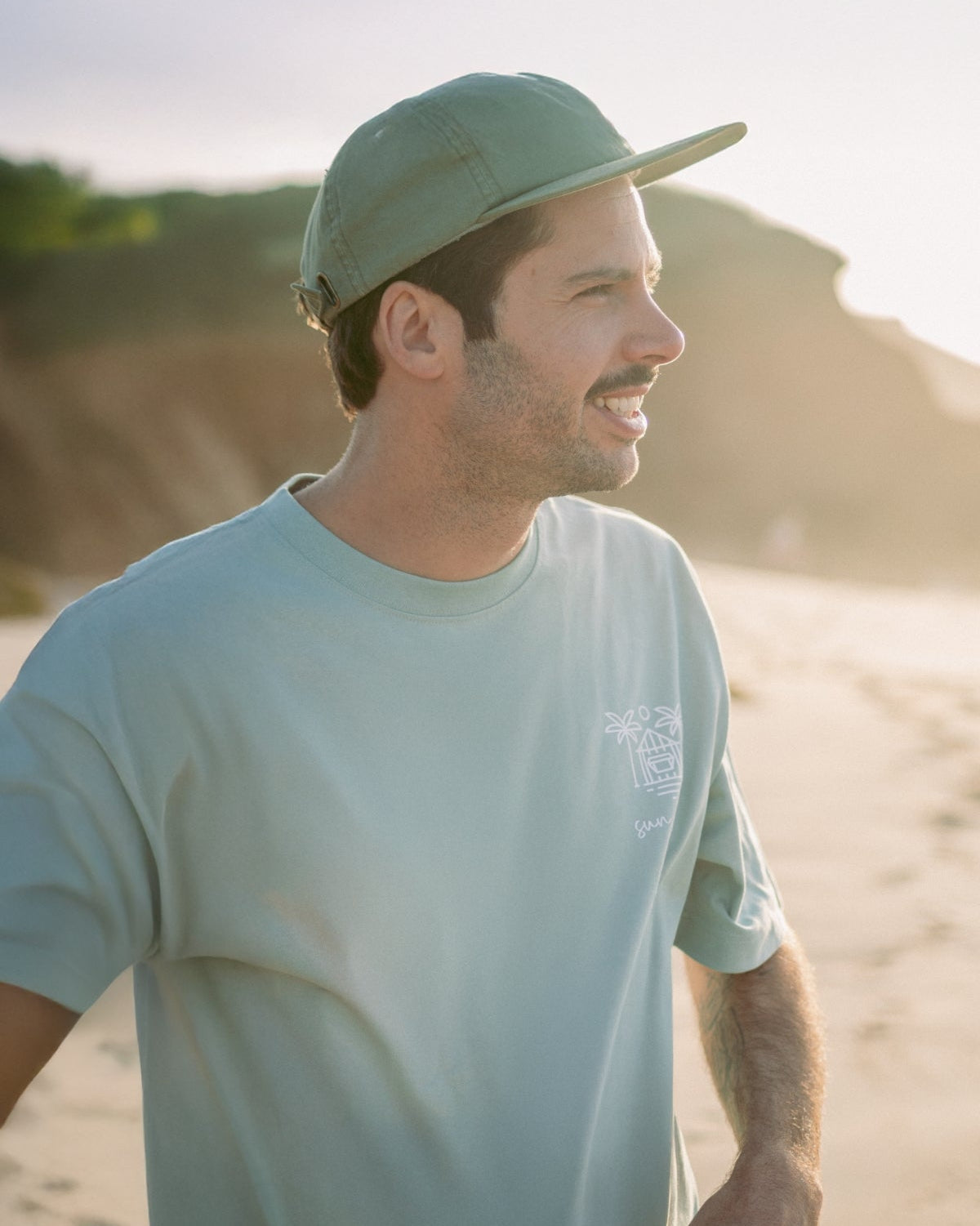 Sun Society Oversized T-Shirt - Aloe
