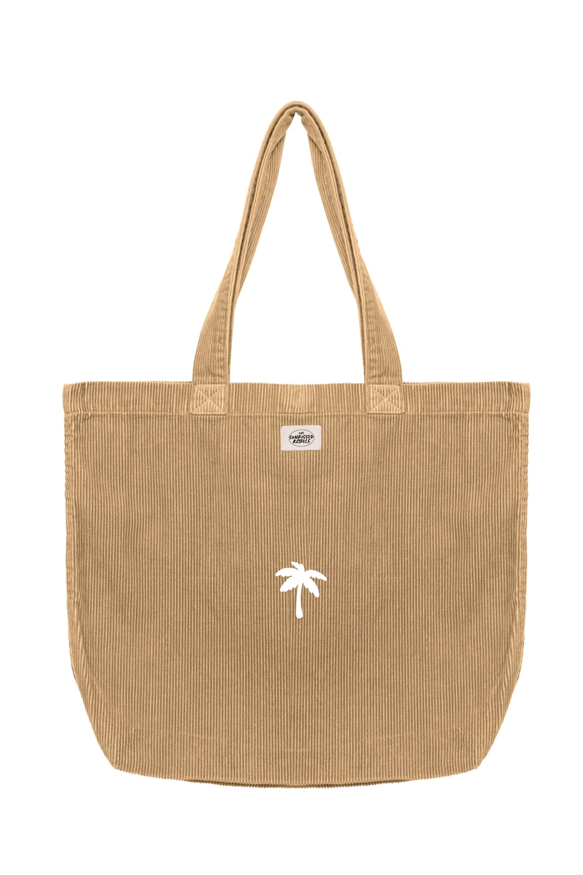 Palm Tree Cord Bag - Washed Dark Camel