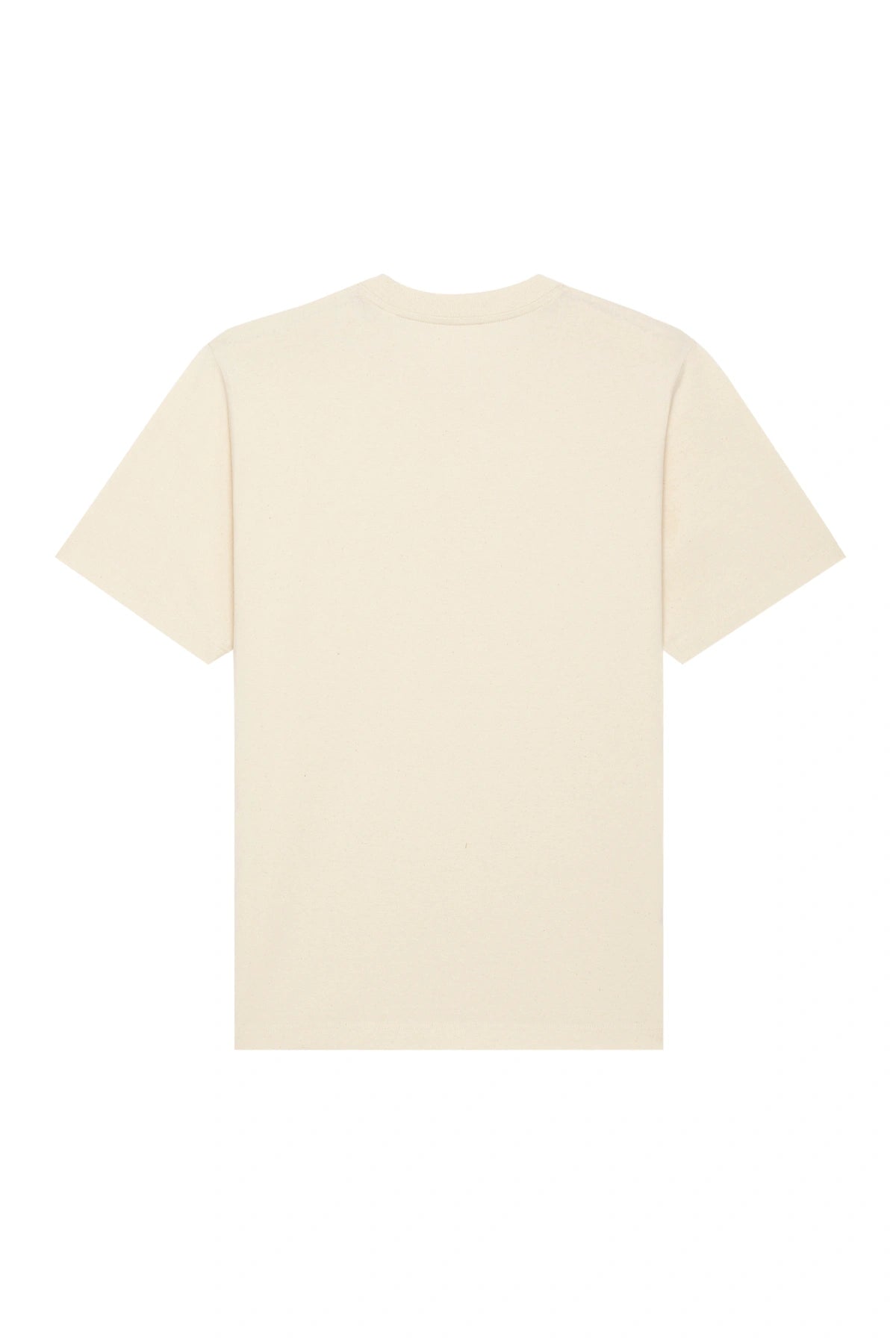 Rückansicht Oversized T-Shirt in Natural Raw ohne Druck – The Sunkissed Rebels