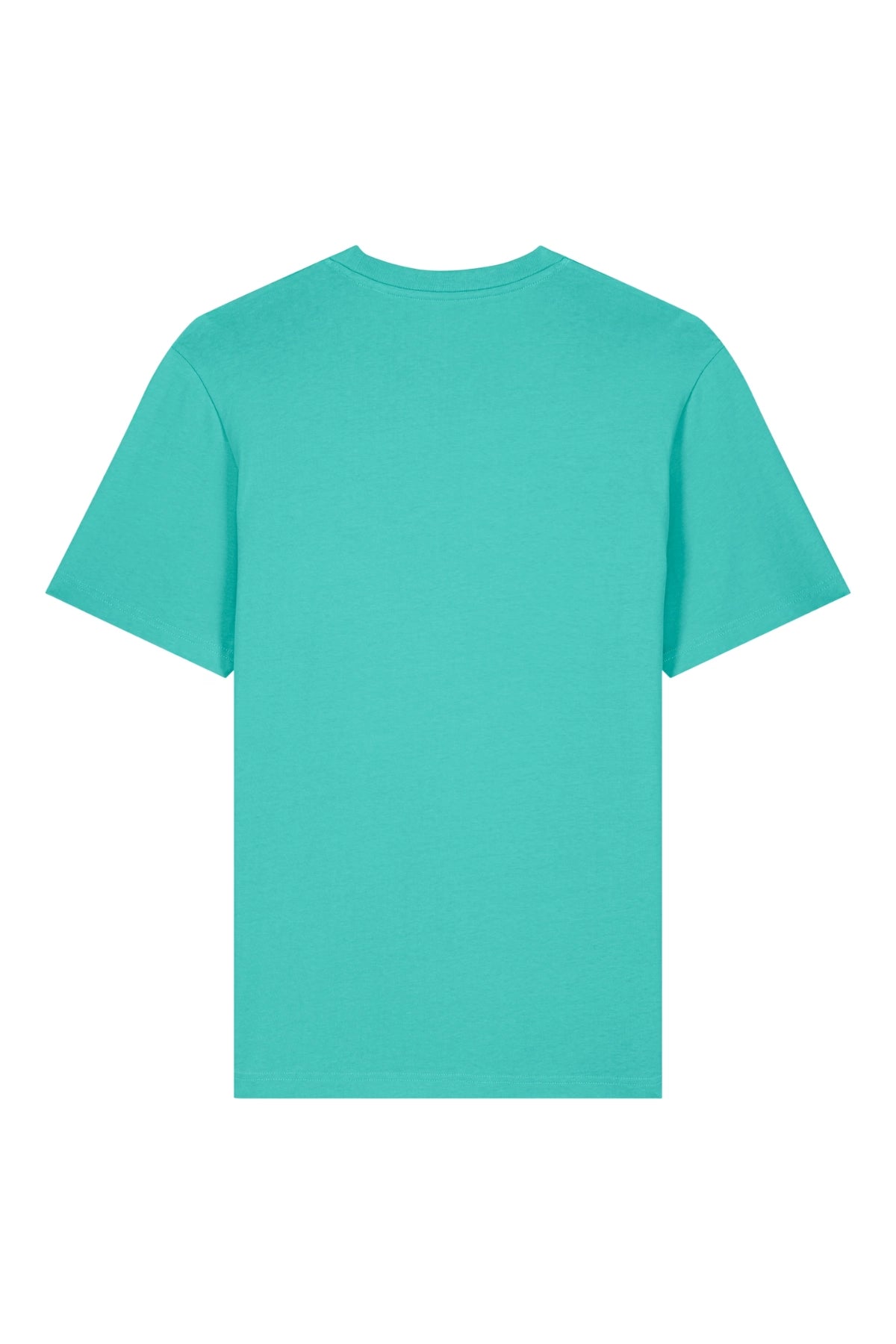 Rückansicht des SNKRBLS Shirts in Pool Blue – cleanes Design für entspannte Looks