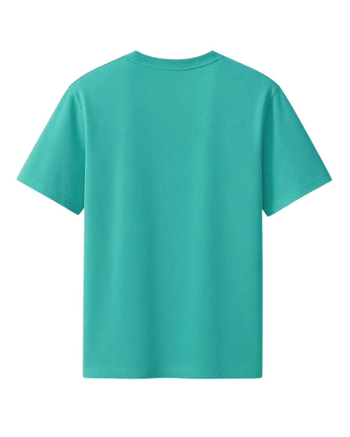 Rückseite des SNKRBLS T-Shirts in Pool Blue ohne Aufdruck.