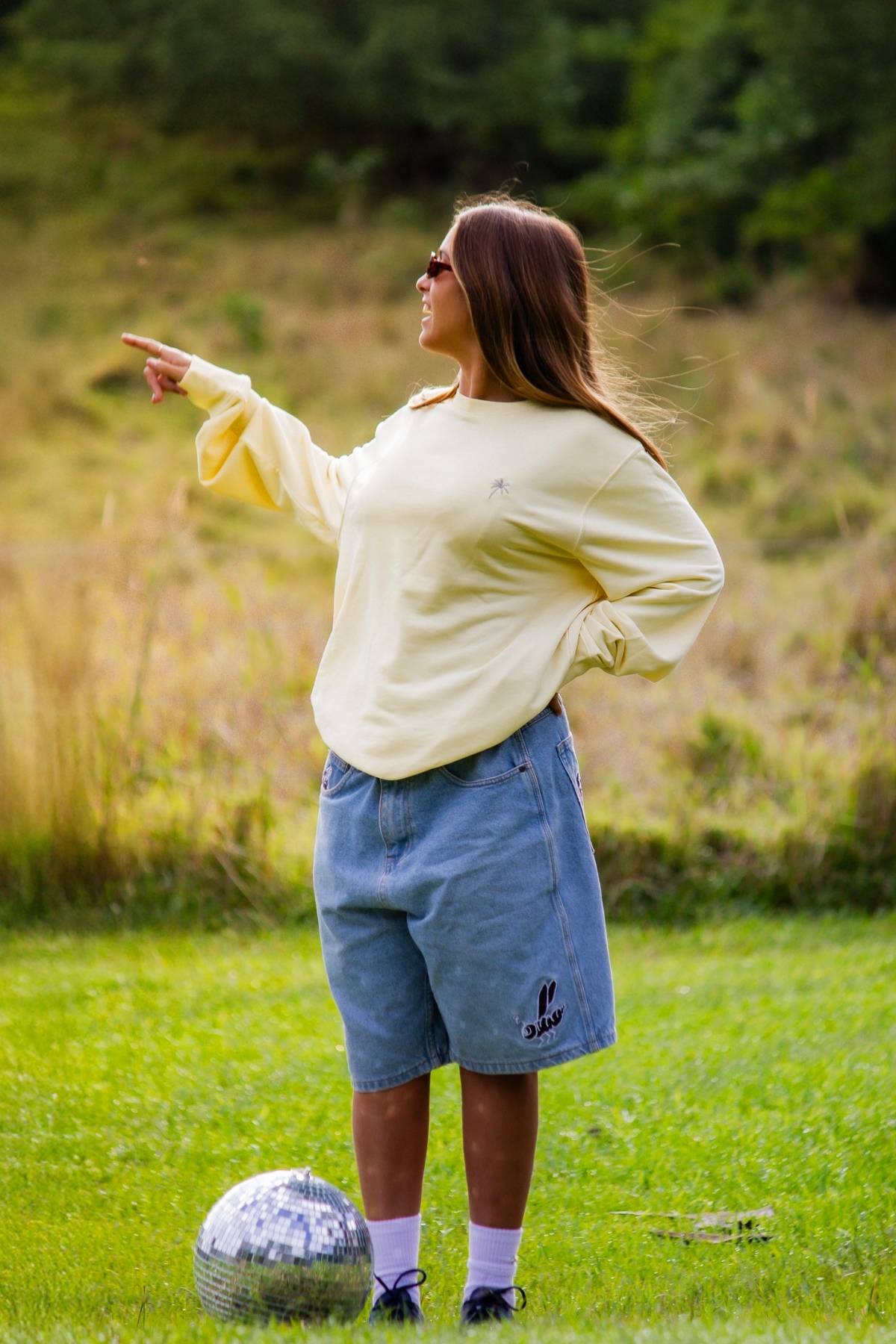 Palm Tree Sweater - Butter