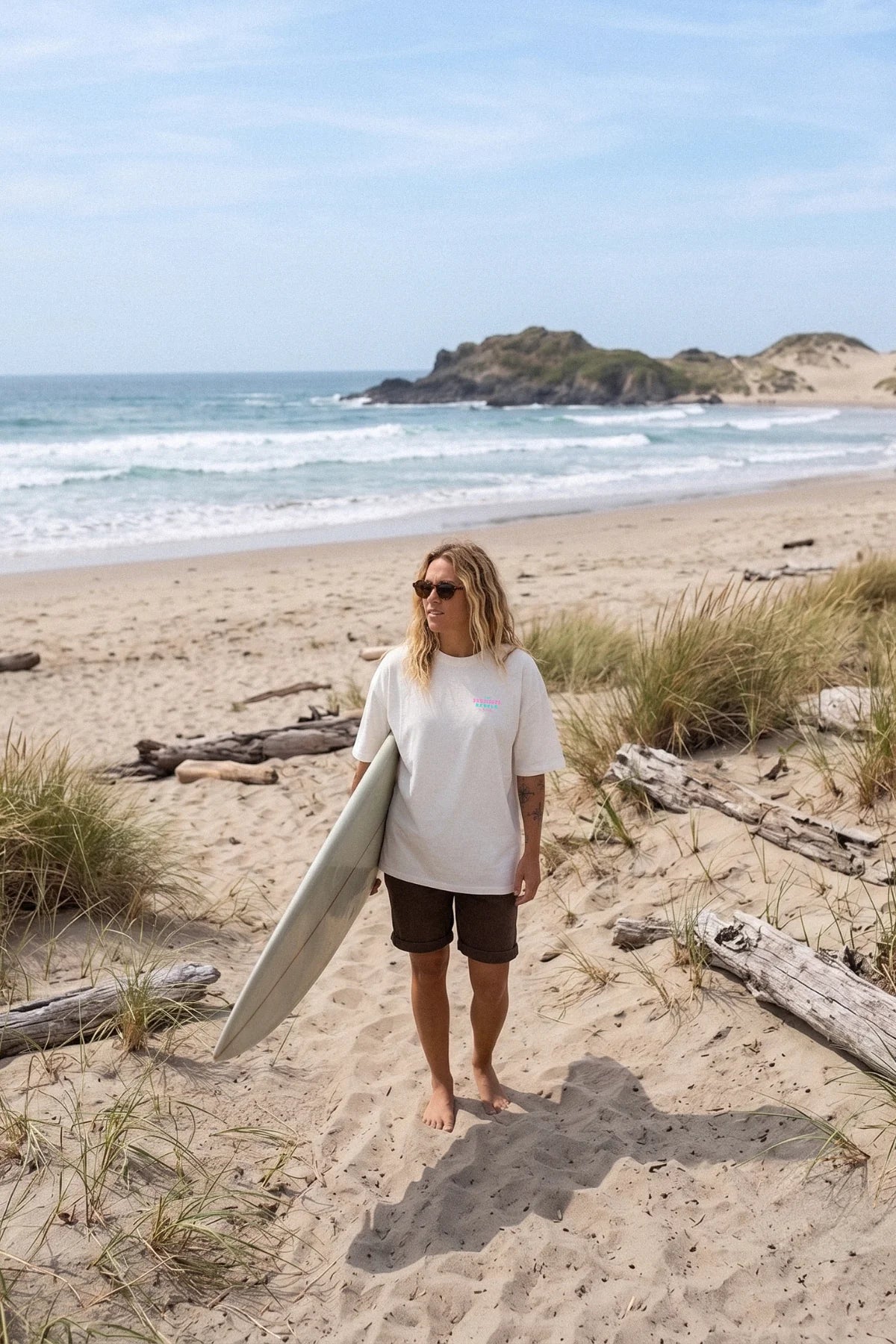 Vacation Vibes Oversized T-Shirt - White