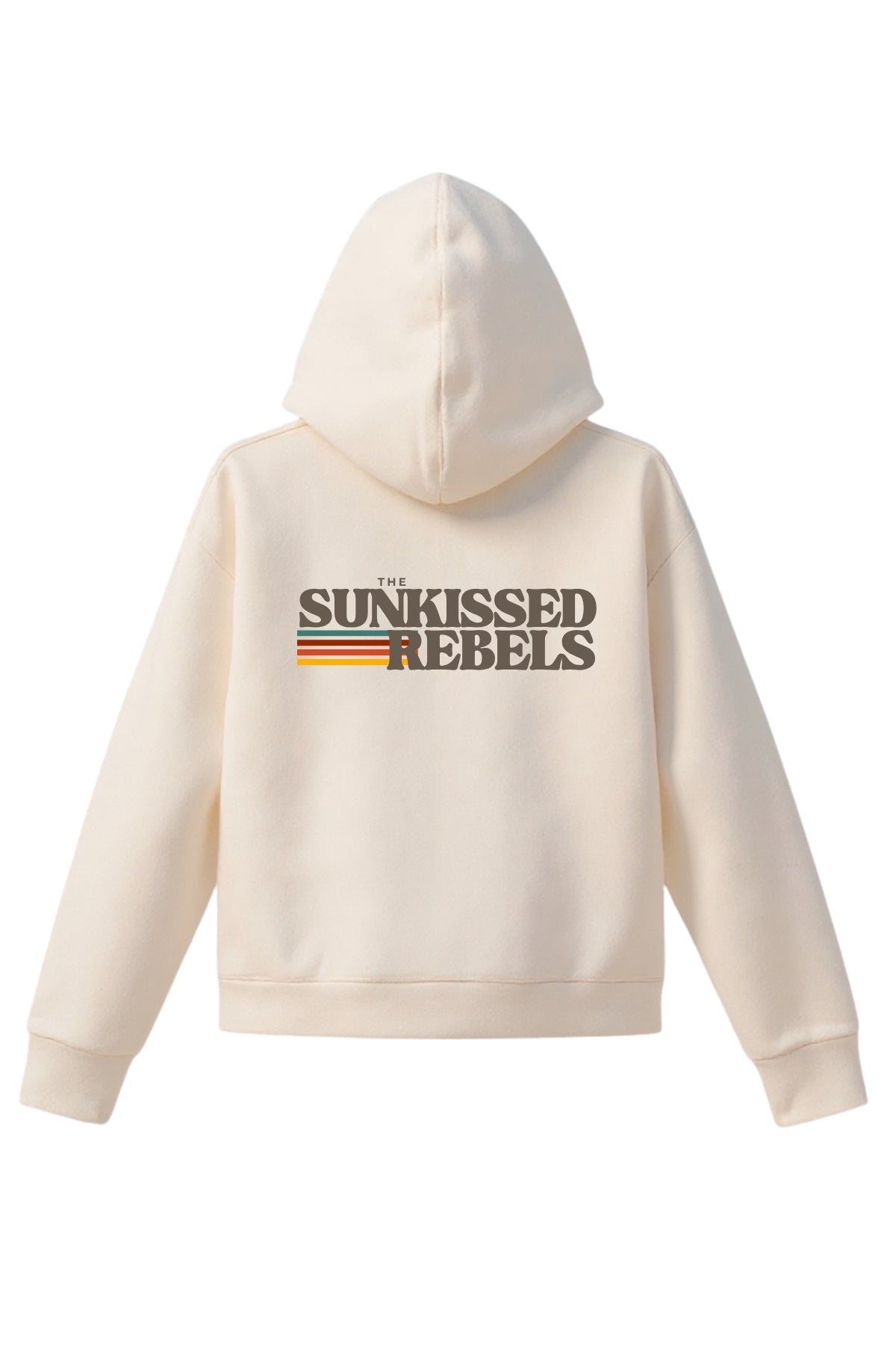 Retro Zip Hoodie - Ivory