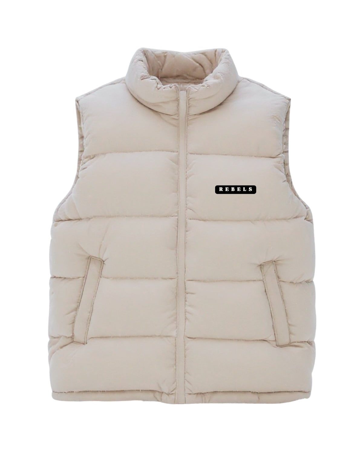 Rebels Puffer Outdoor Vest - Beige