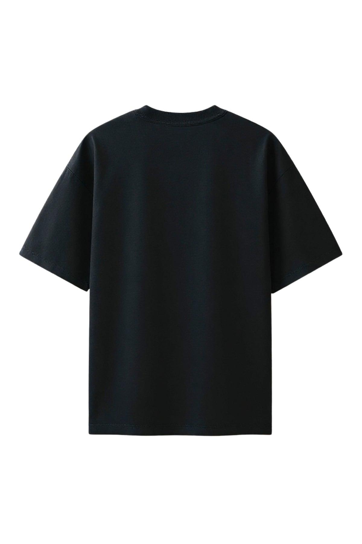 Palm Tree Boxy Oversized T-Shirt -Black