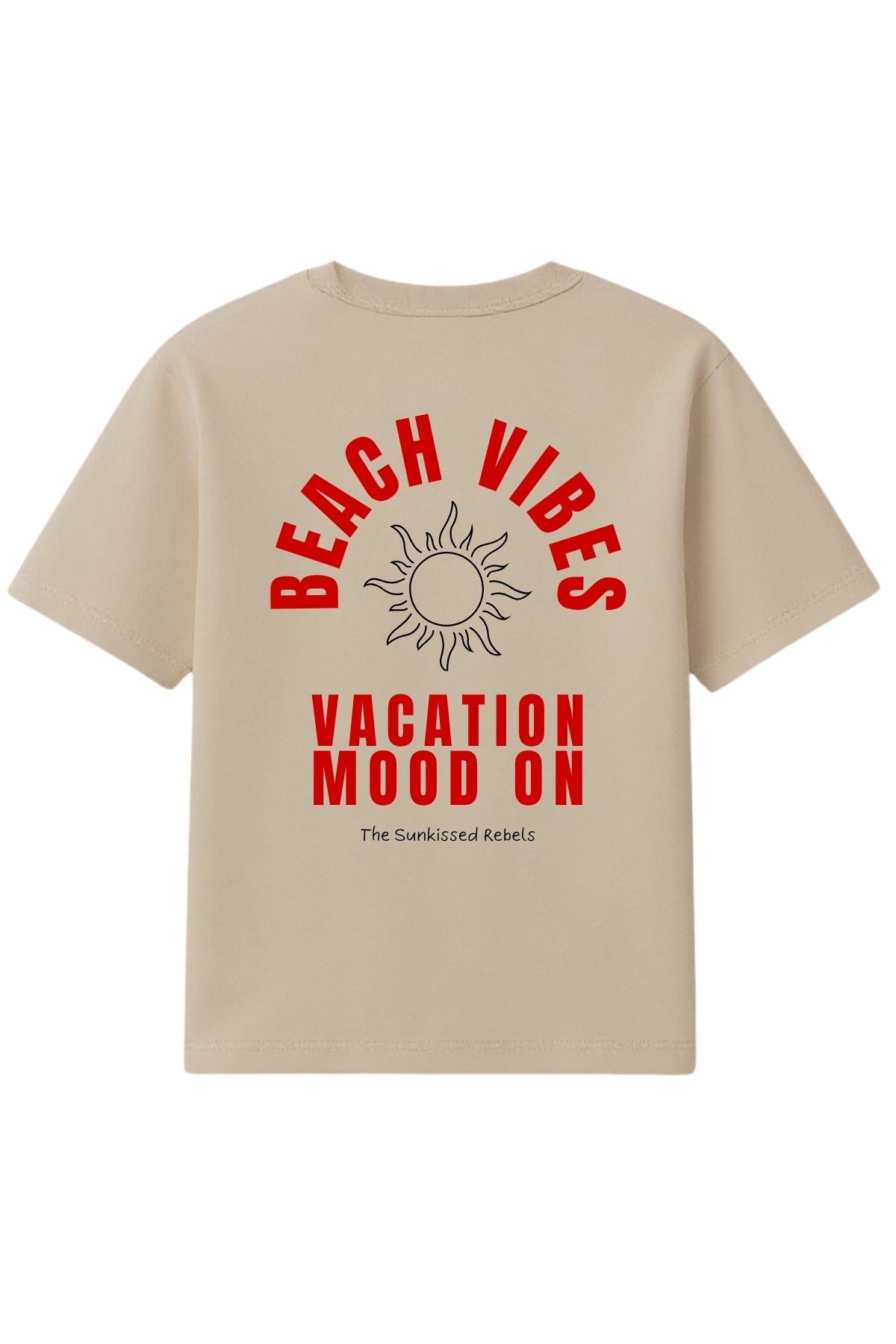 Beach Vibes Oversized T-Shirt - Sand
