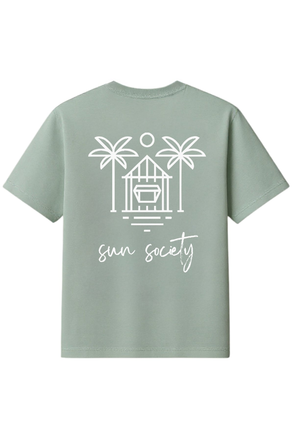 Sun Society Oversized T-Shirt - Aloe