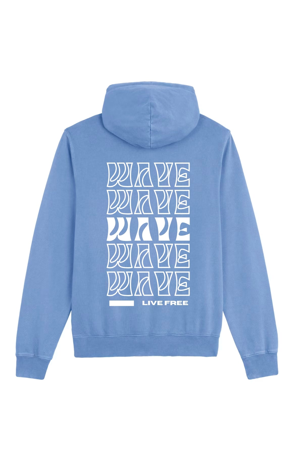 Live Free Hoodie Vintage - Blue Soul