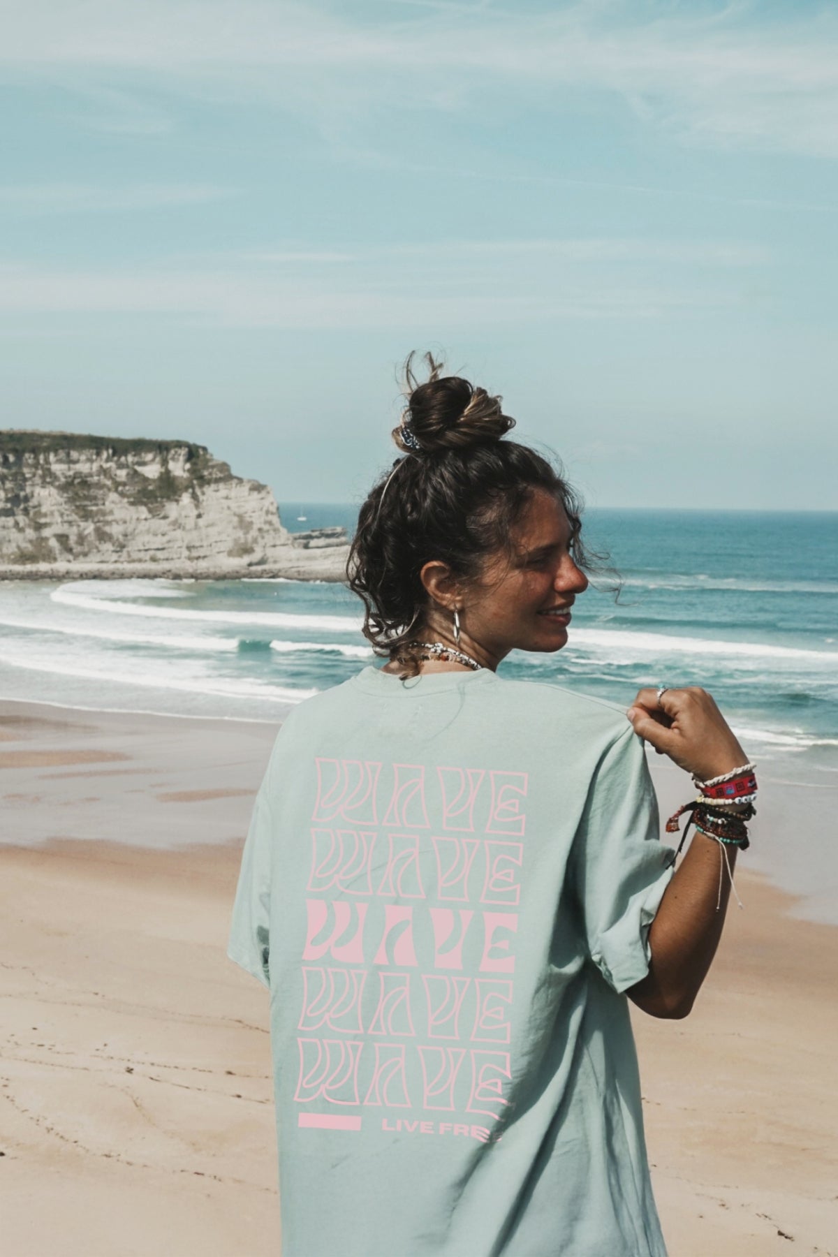 Live Free Oversized T-Shirt - Aloe