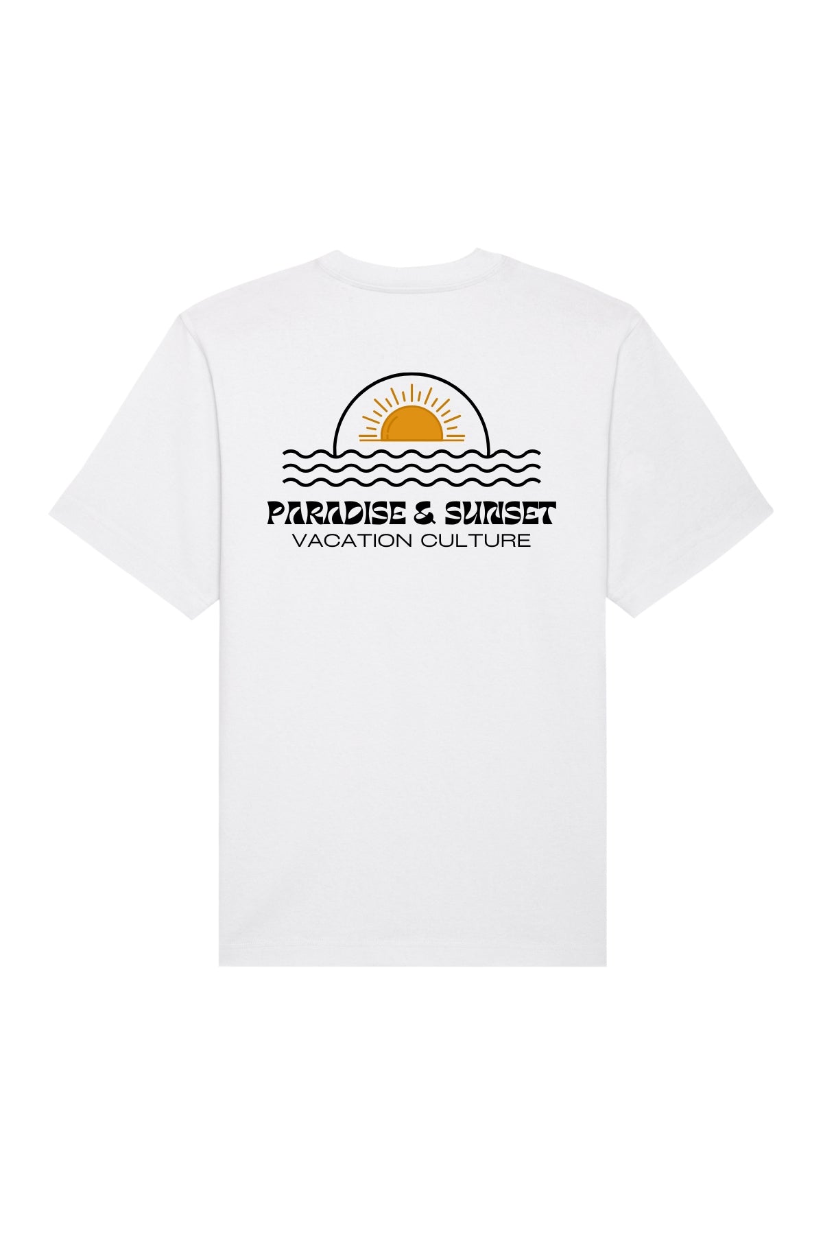 Paradise & Sunsets Oversized T-Shirt - White