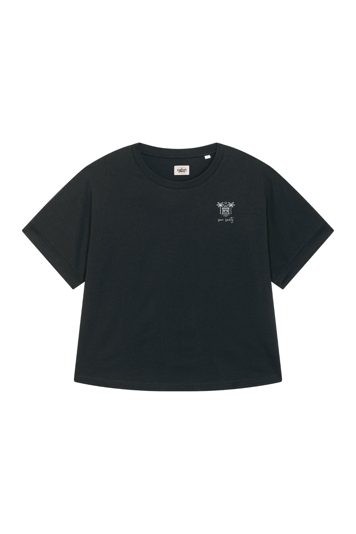 Sun Society Short T-Shirt - Black