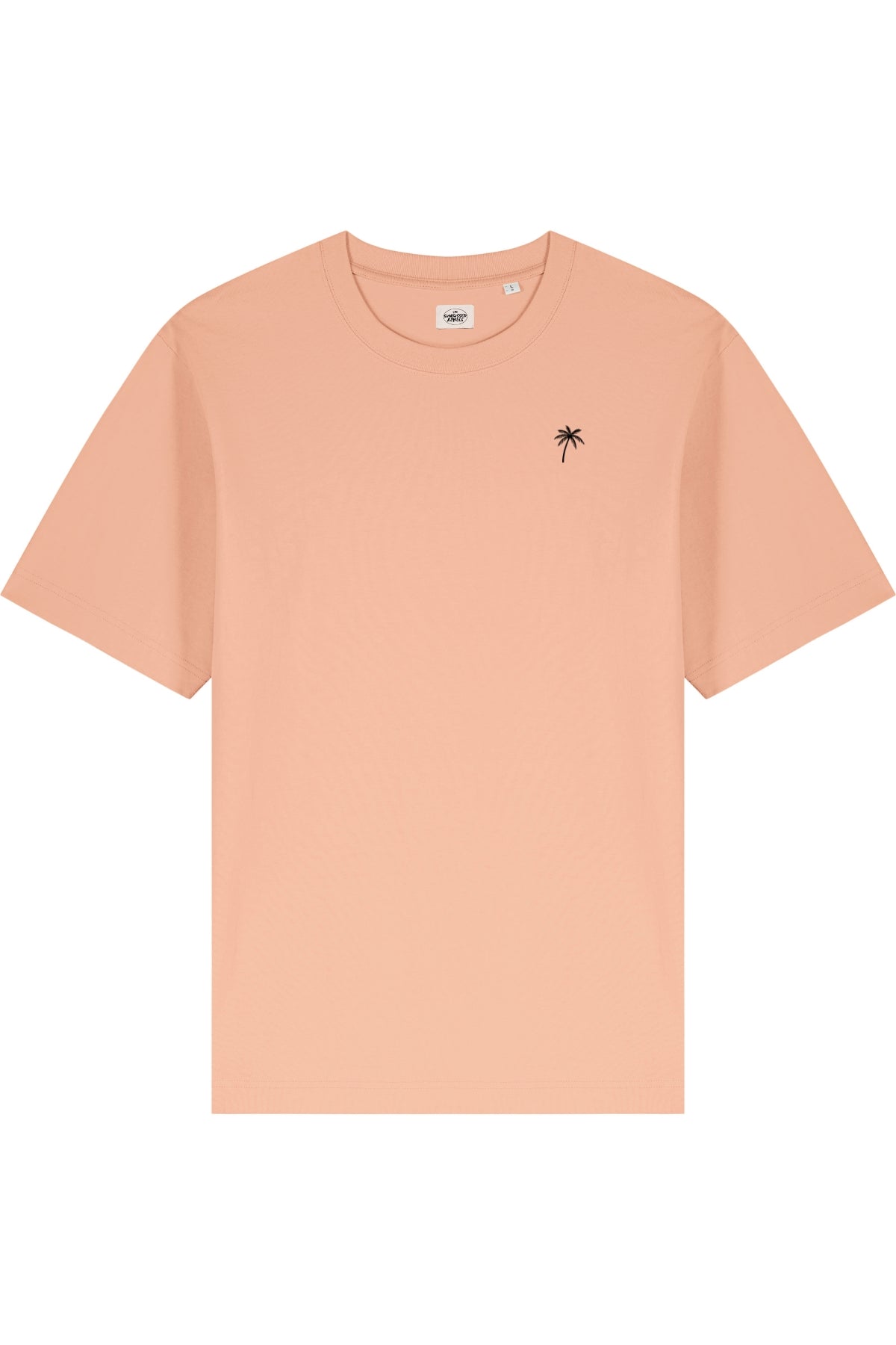 Palm Tree Oversized T-Shirt - Coral