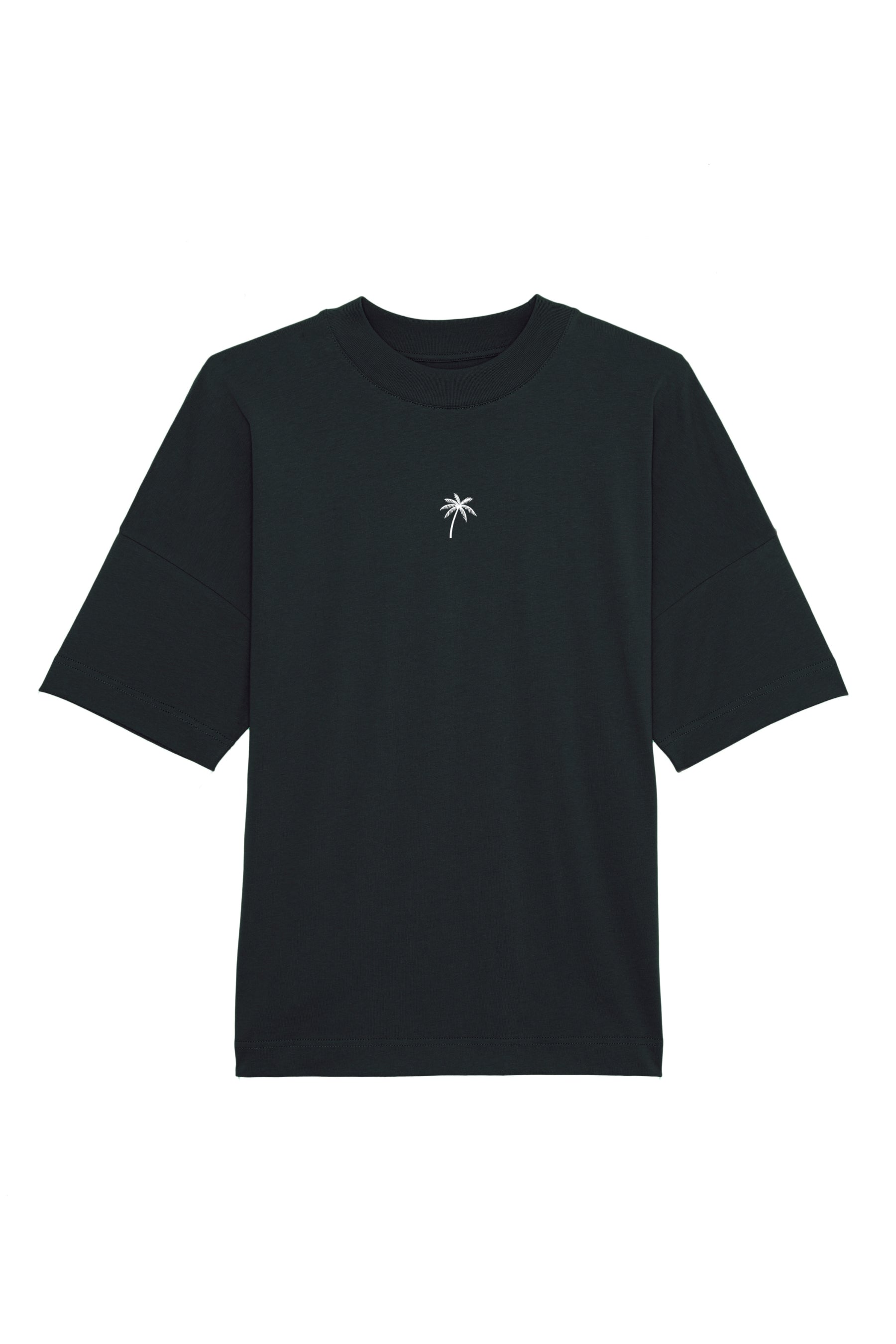 Palm Tree Oversized T-Shirt -Black