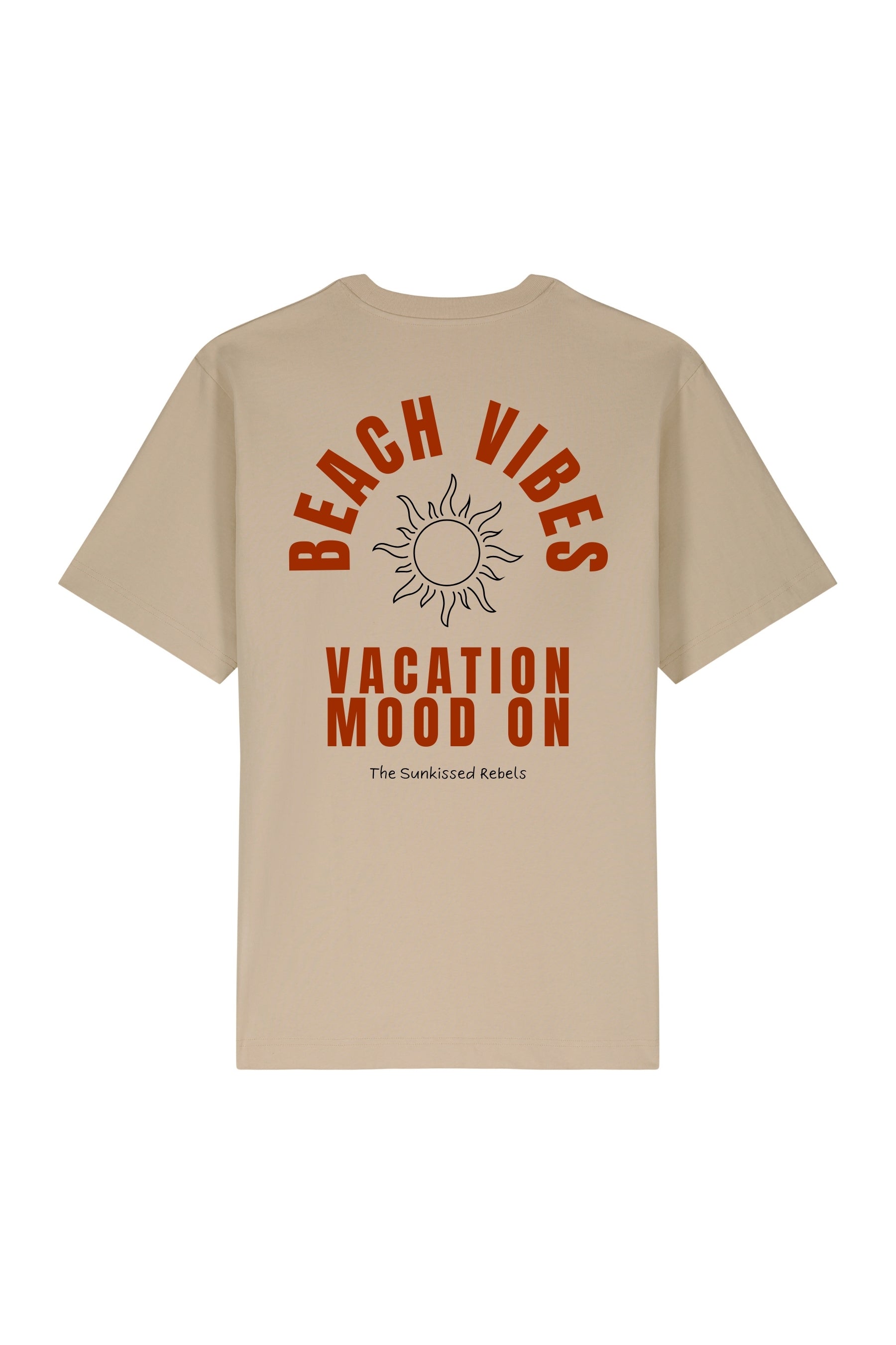 Beach Vibes Oversized T-Shirt - Sand