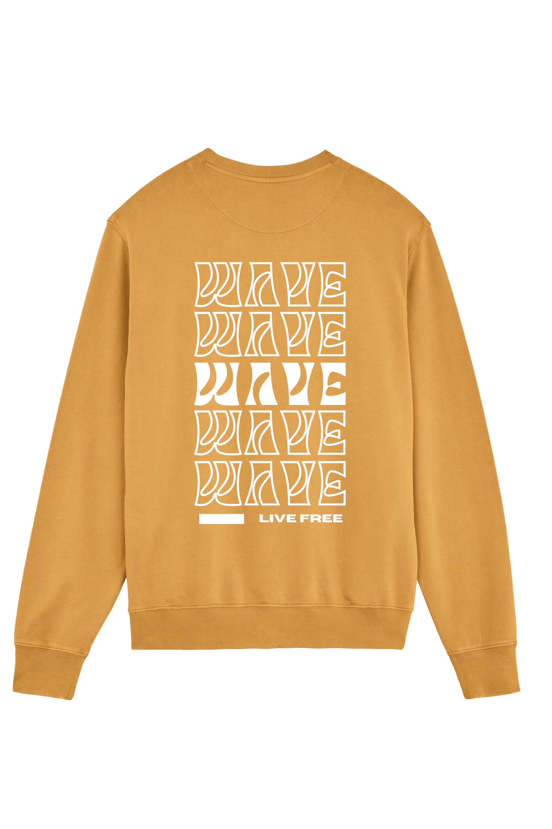 Live Free Vintage Sweater - Sunset Gold