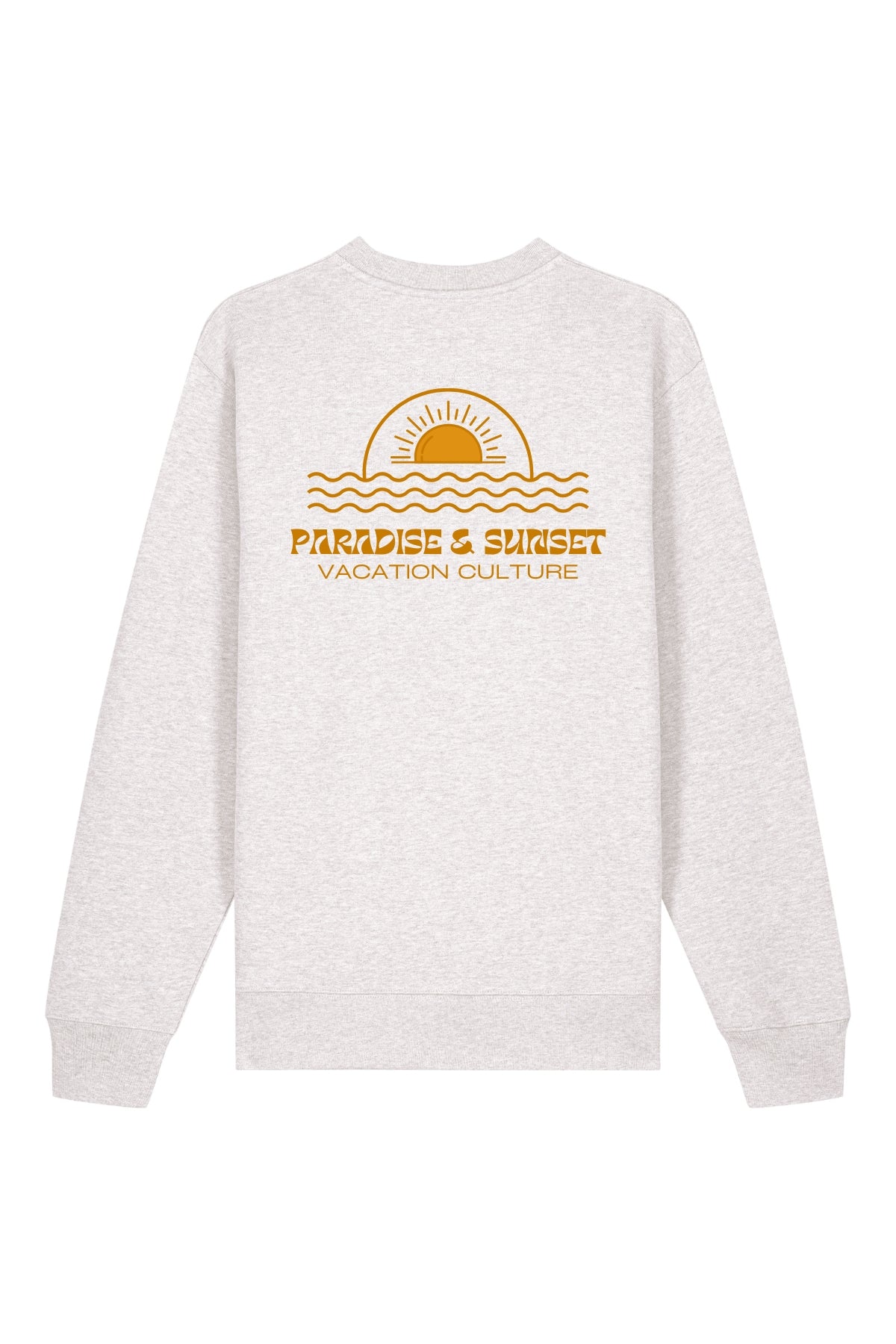 Cool Grey Sweater von The Sunkissed Rebels mit Paradise & Sunset Backprint