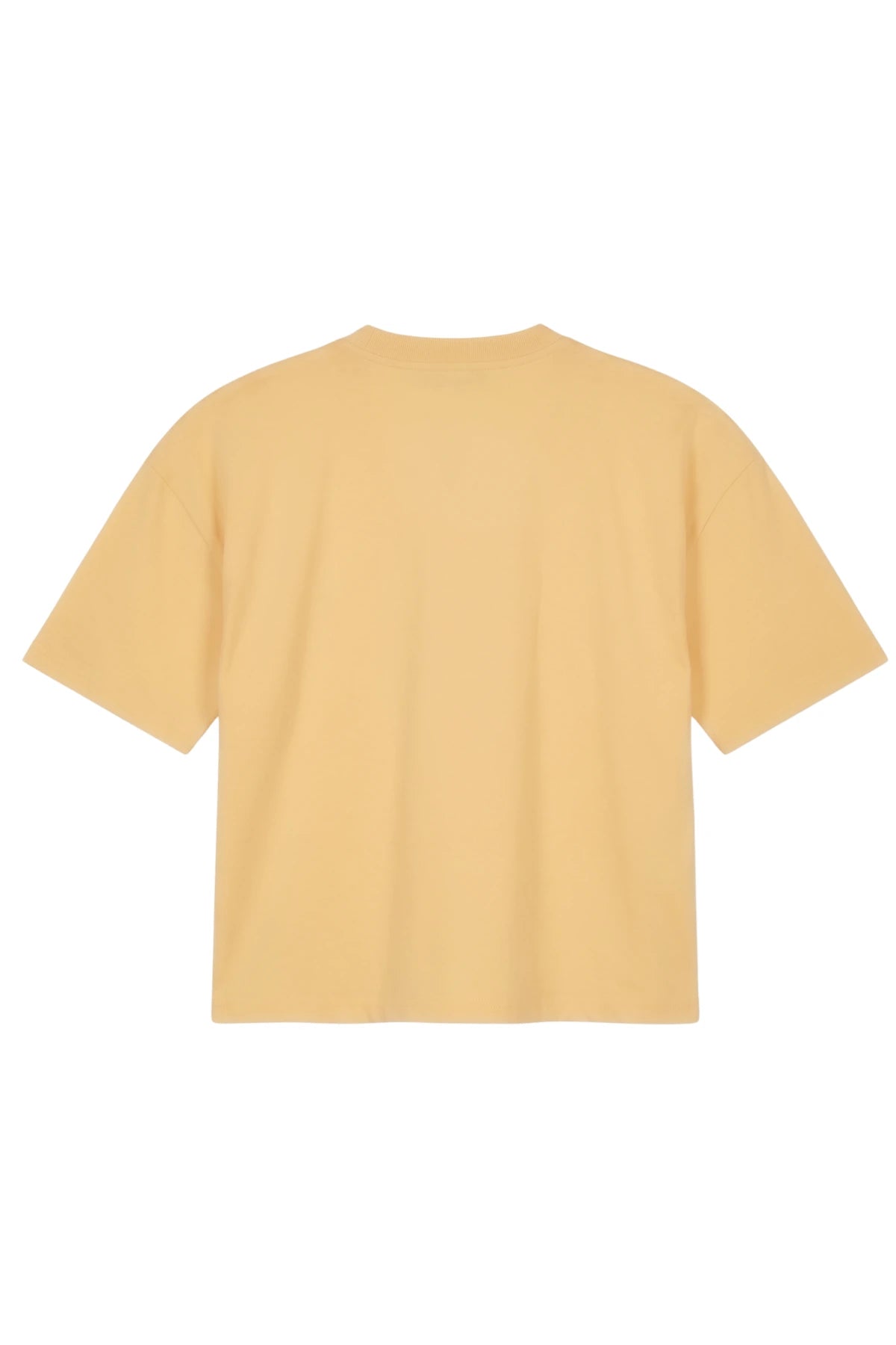 Papayafarbenes Oversized T-Shirt Rückansicht im cleanen minimalistischen Design ohne Print