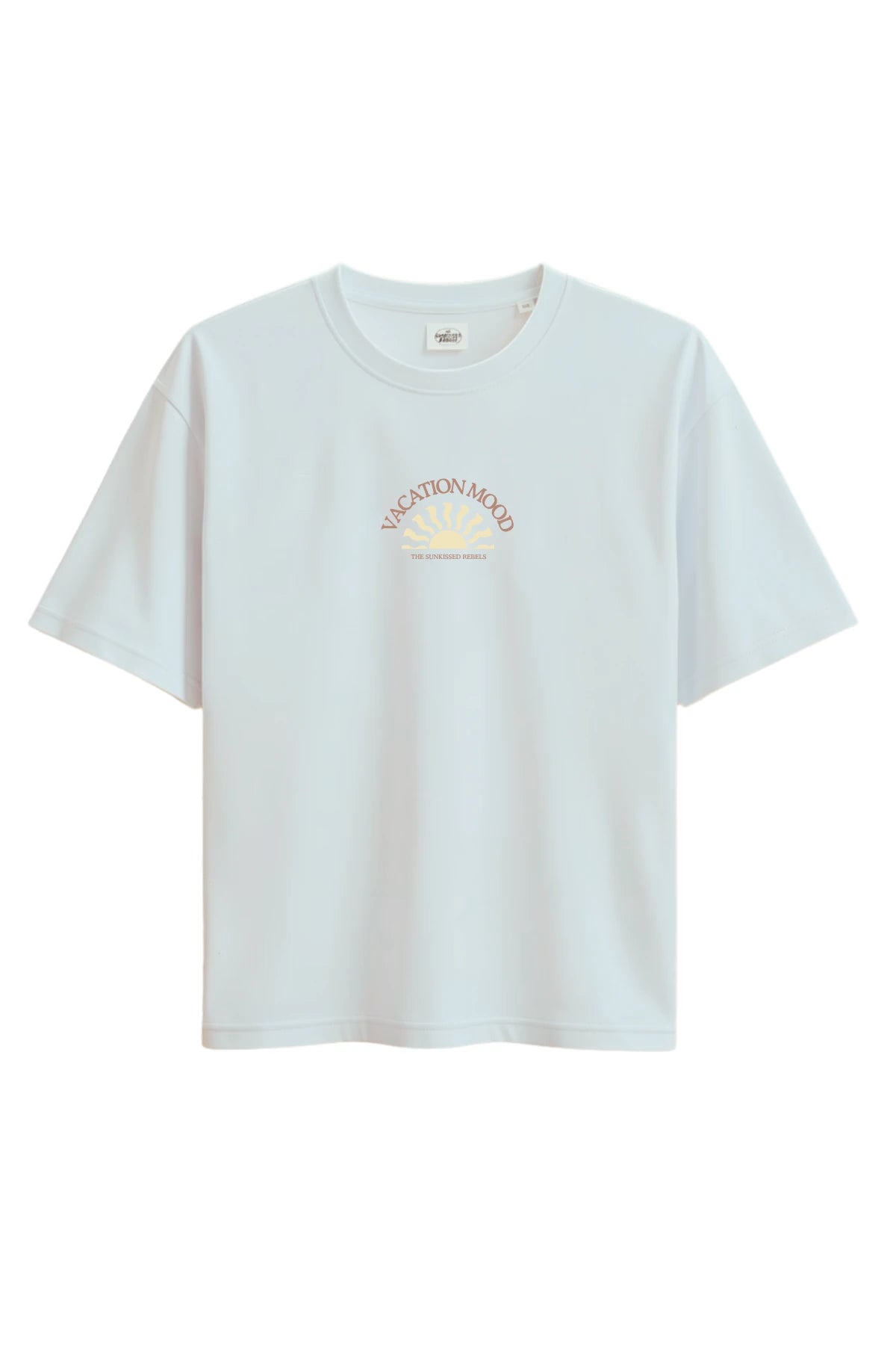 Vorderseite vom Iconic Light T-Shirt Pacific Chill mit Print