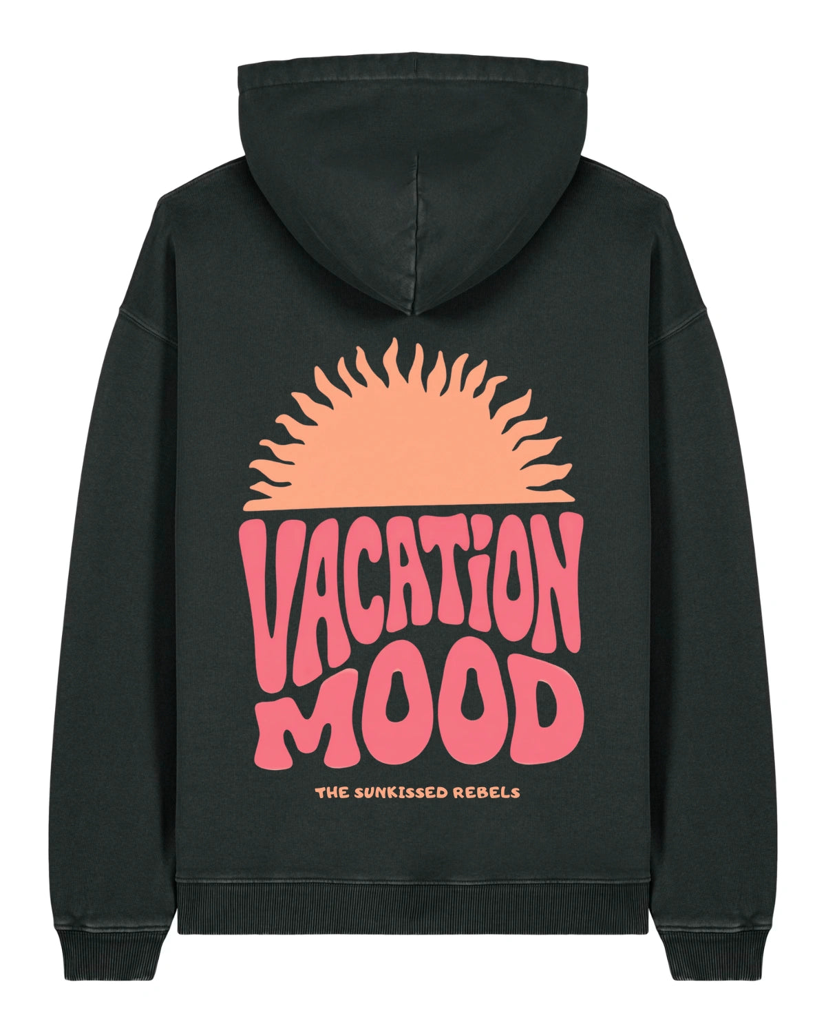 Vacation Mood Heavy Hoodie – Vintage Black