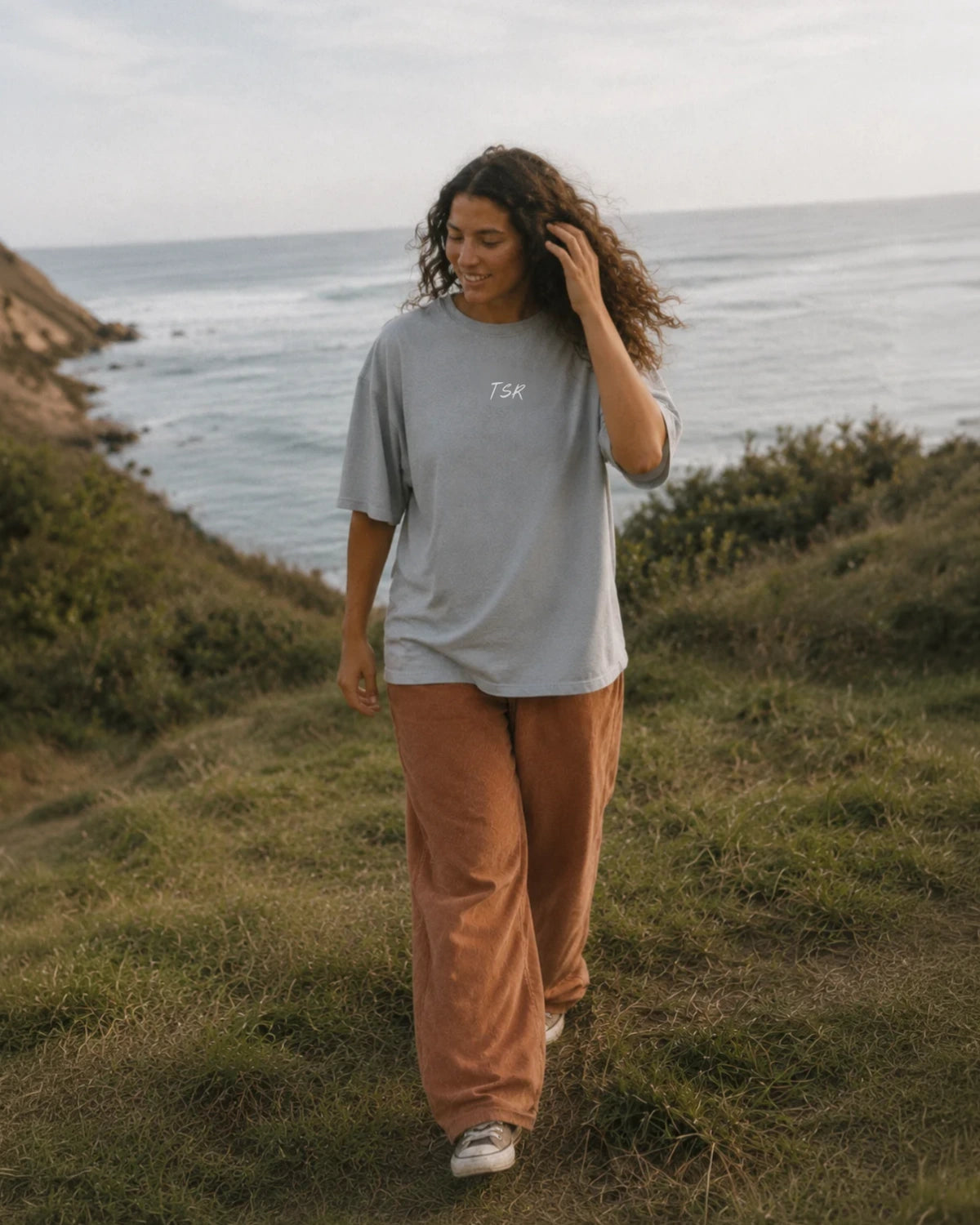 Sorry Mom Heavy Tee – Misty Grey 🌴
