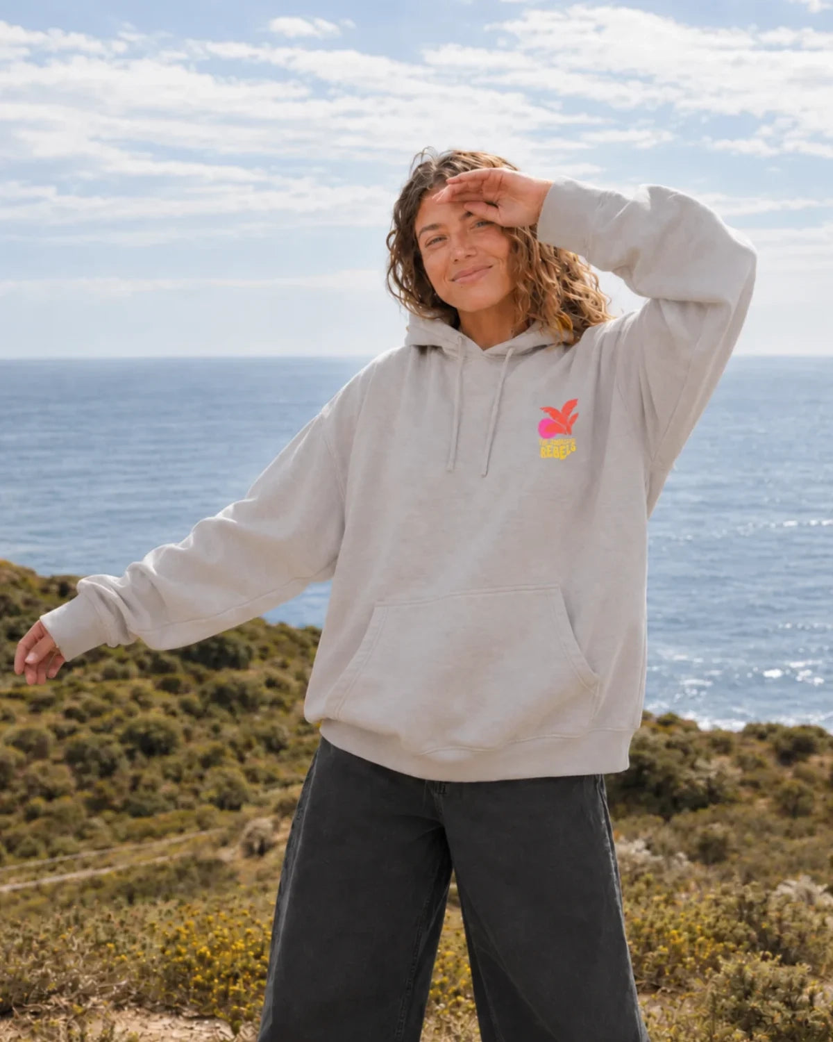Sunkissed Rebels Heavy Hoodie – Misty Grey