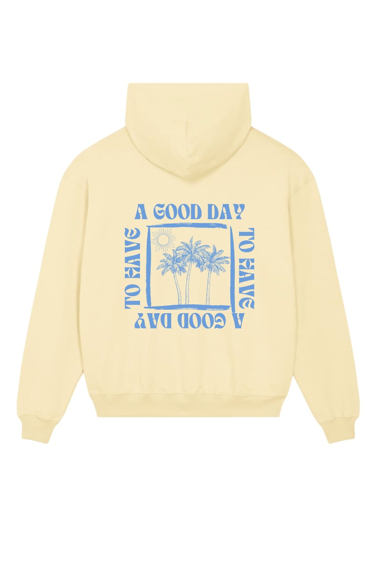 Nachhaltiger Surf Hoodie in Butter gelb Damen und Herren
