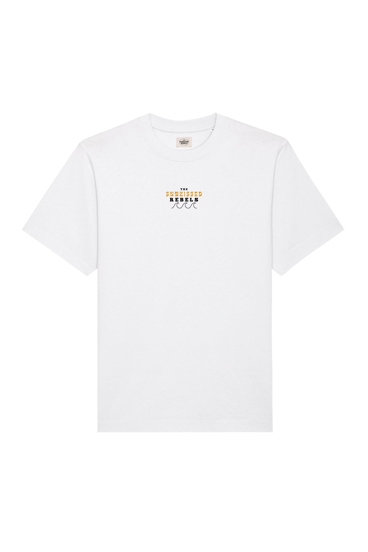 Produktfoto der Frontansicht des oversized T-Shirts Paradise and Sunset von The Sunkissed Rebels