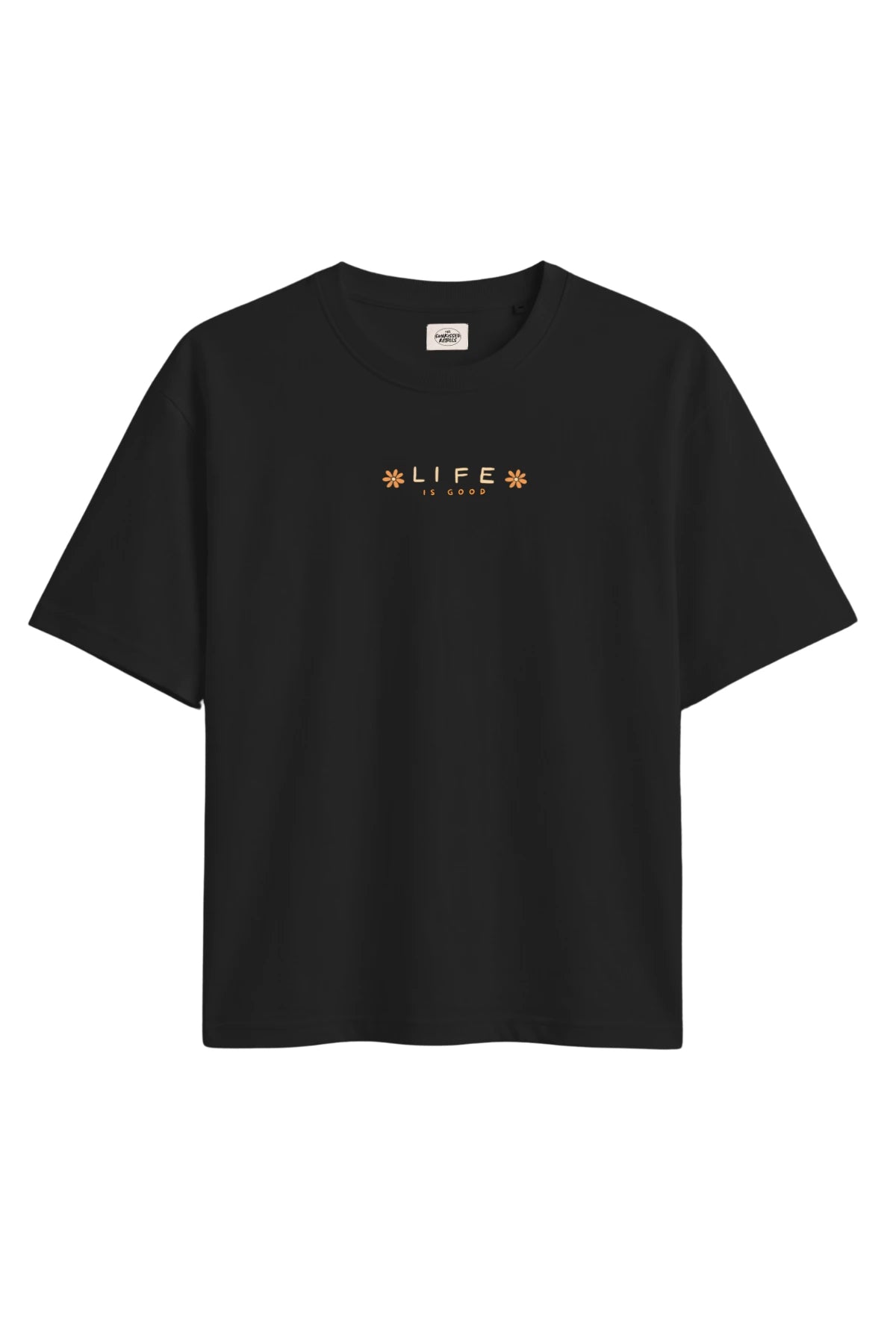 Studio Foto Light T-shirt Life is Good Black Frontansicht