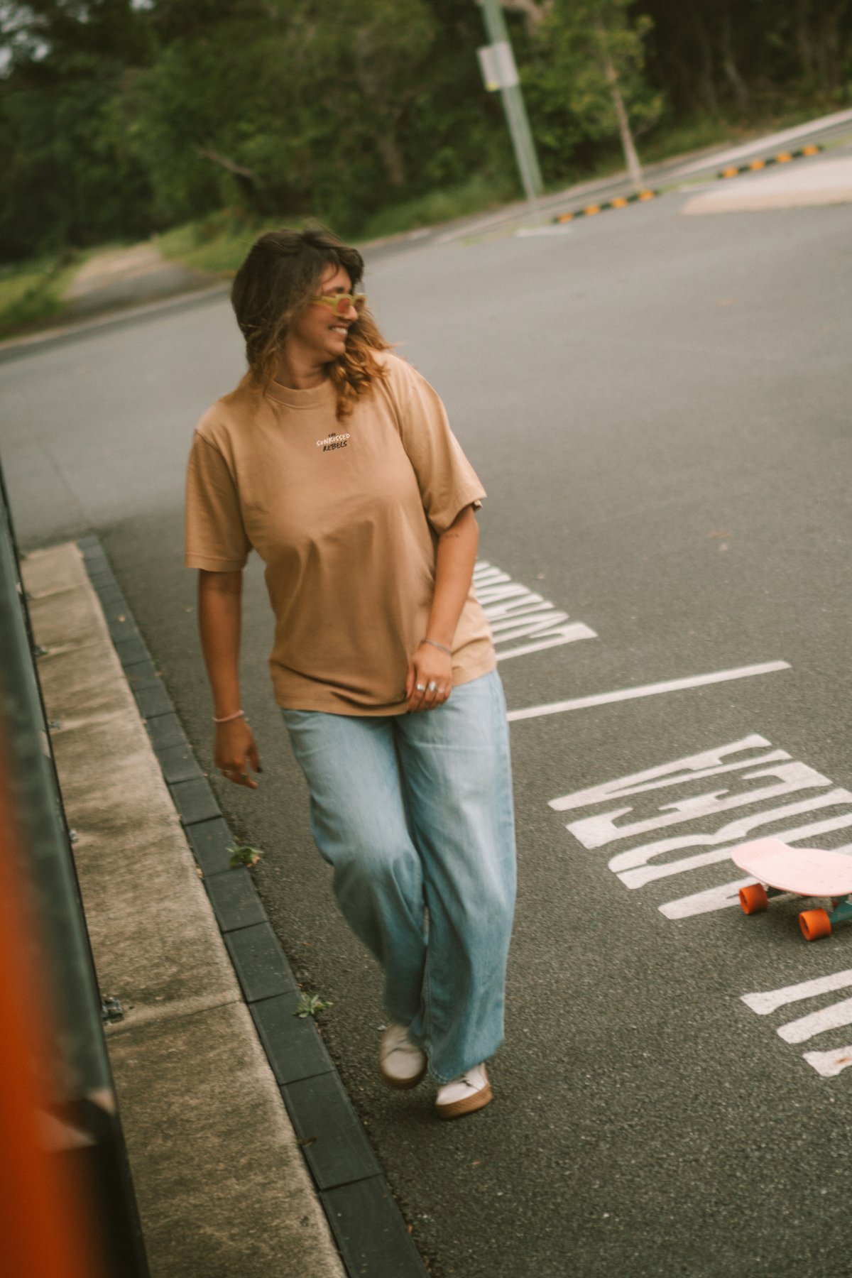 The Sunkissed Rebels Vintage T-Shirt - Latte