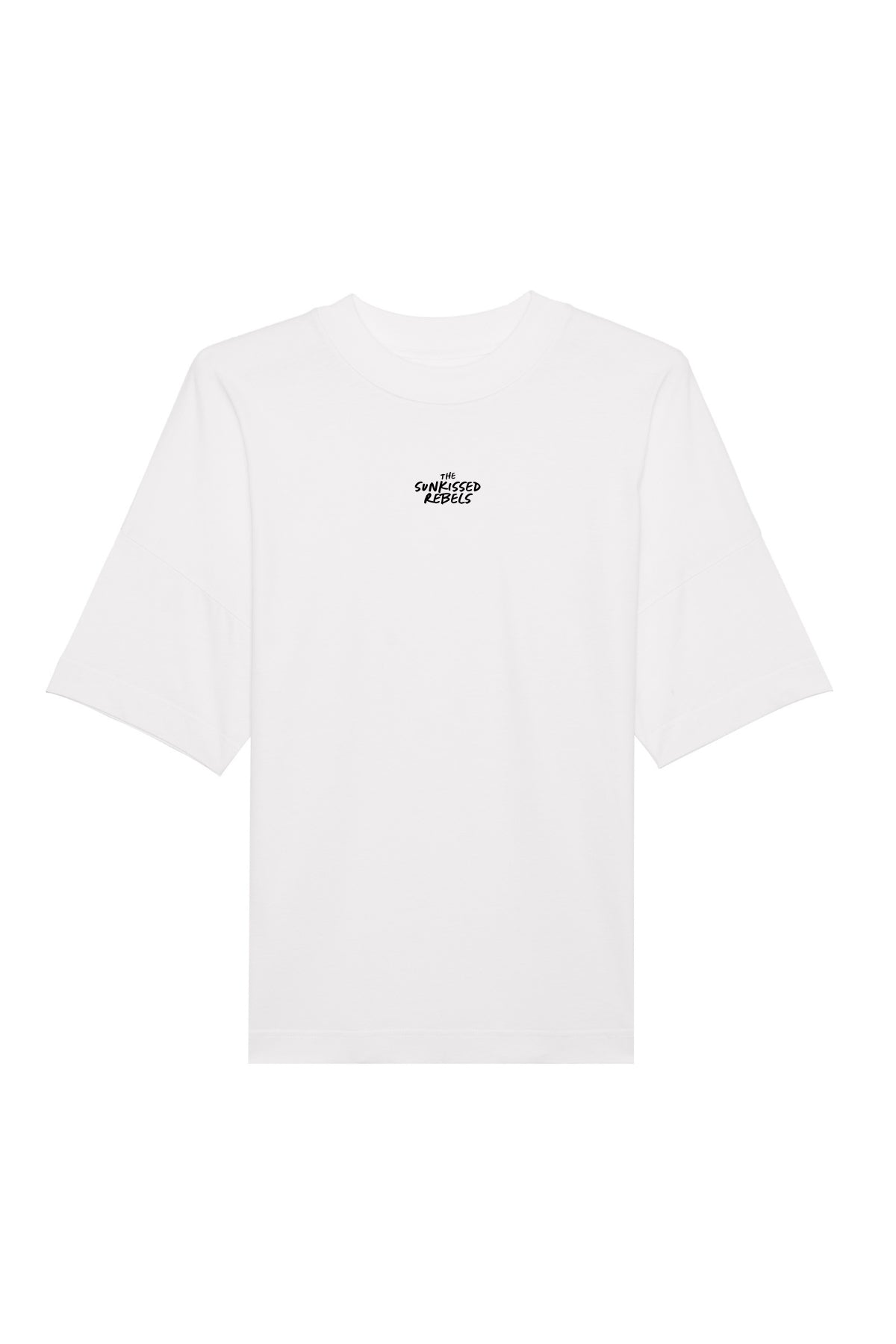 weißes Oversized T-Shirt The Sunkissed Rebels Frontansicht