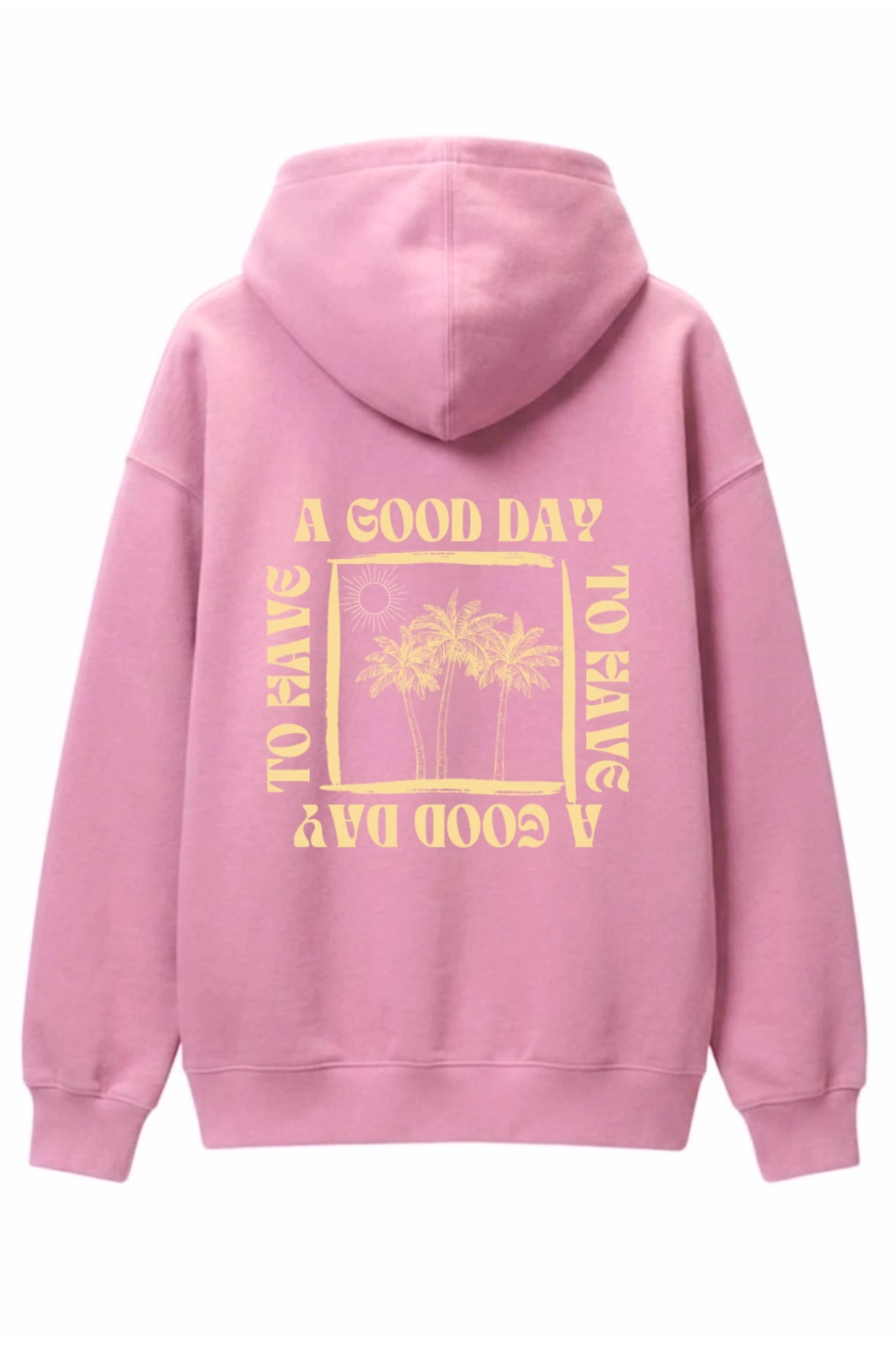 A Good Day Hoodie - Bubble Pink
