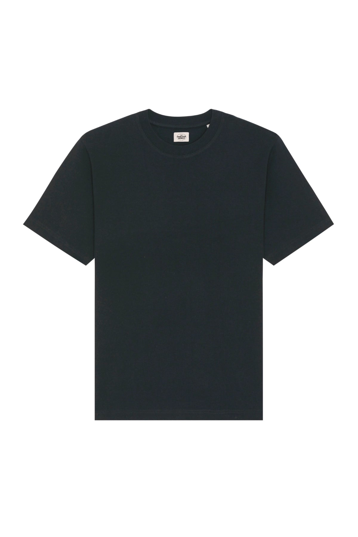 Schwarzes Basic-T-Shirt von The Sunkissed Rebels in Frontansicht