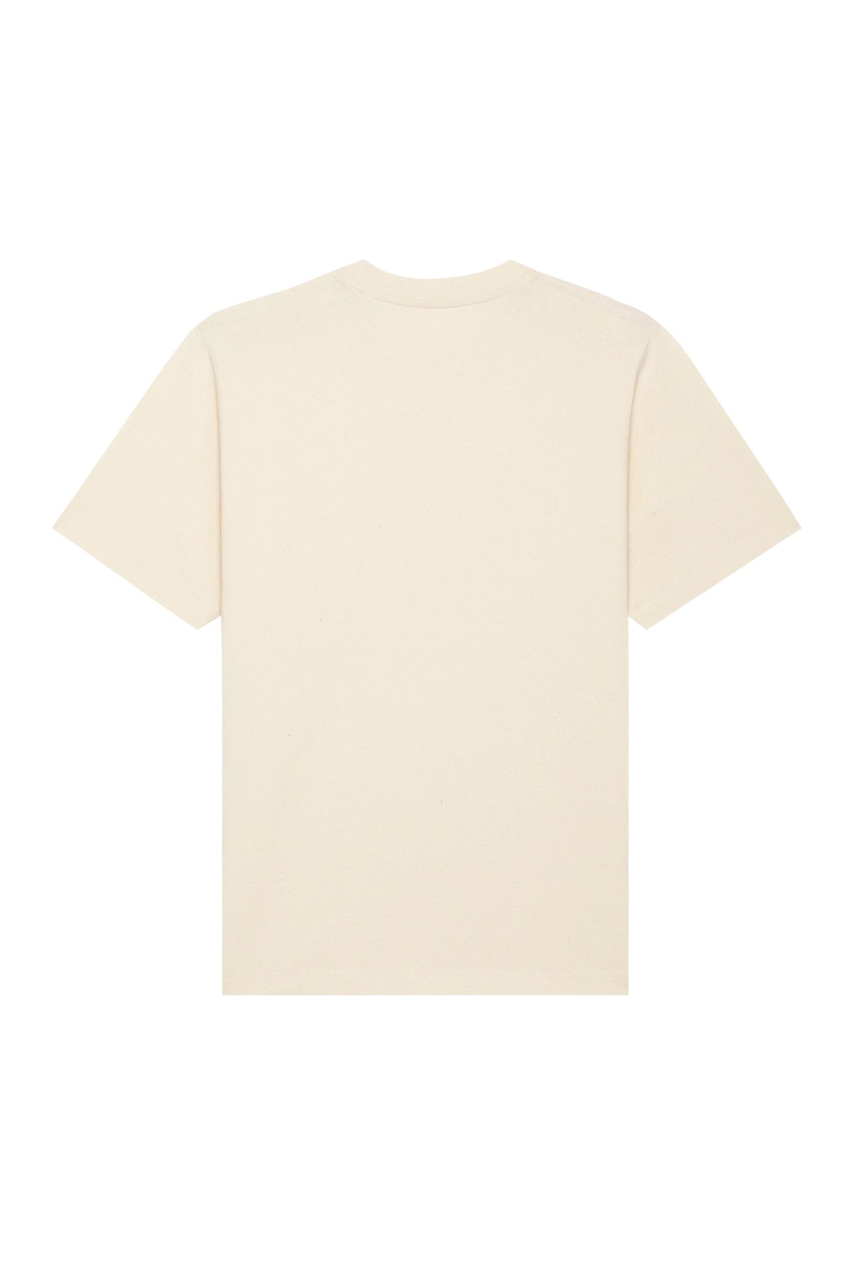 Rückansicht des naturfarbenen Basic-T-Shirts von The Sunkissed Rebels