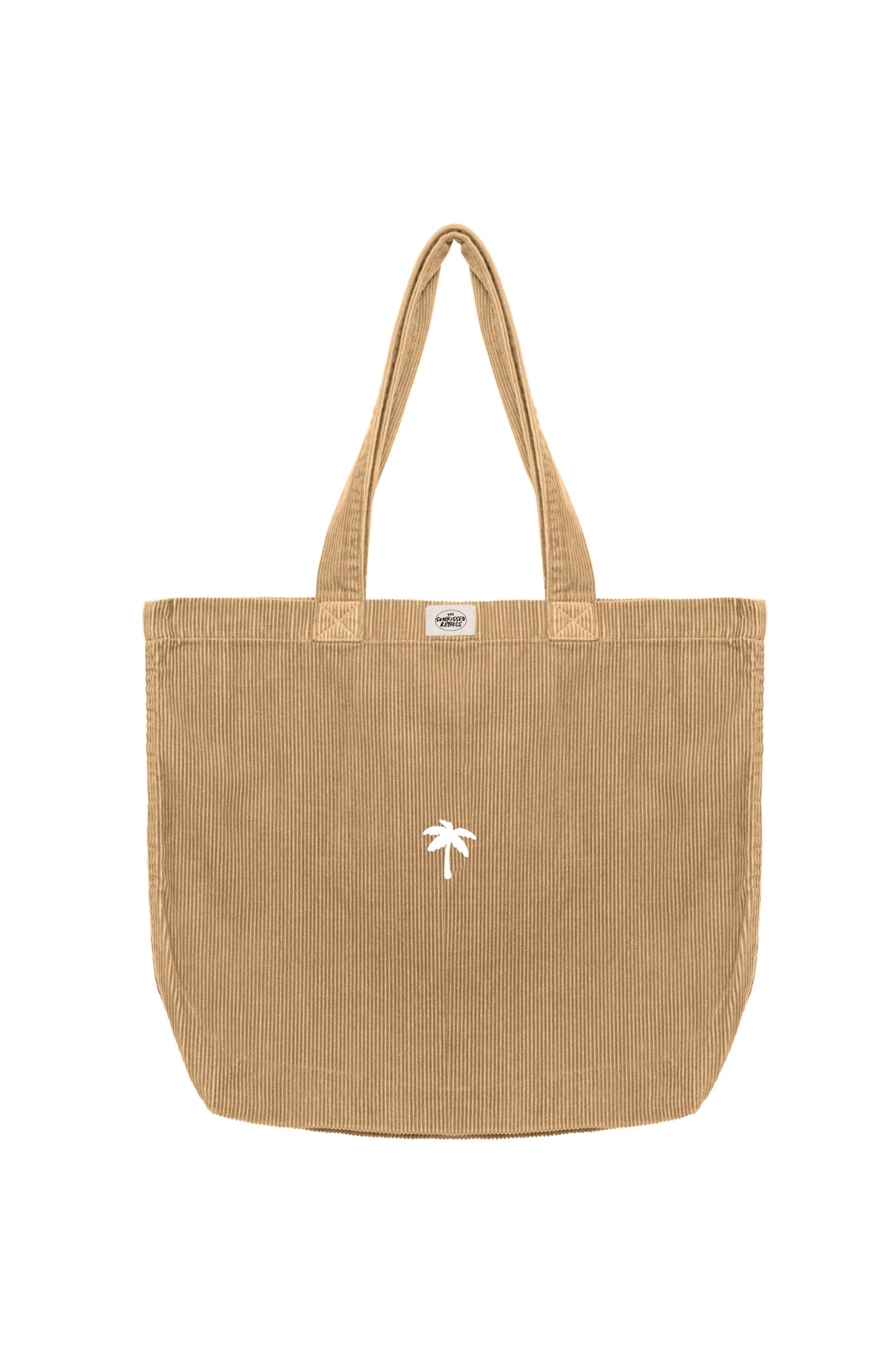 Palm Tree Cord Bag - Washed Dark Camel