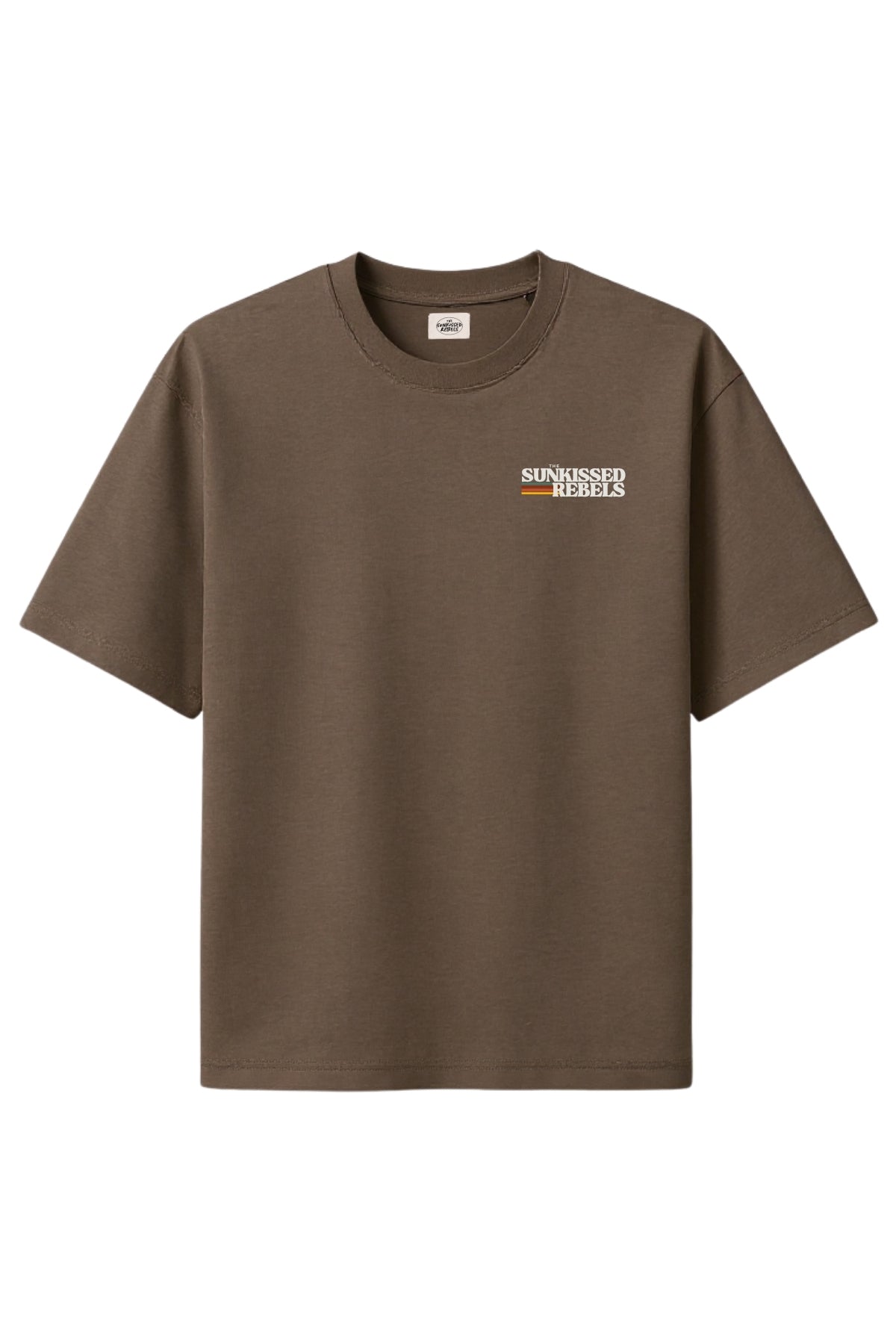 Retro Vibes Heavy T-Shirt - Mocha