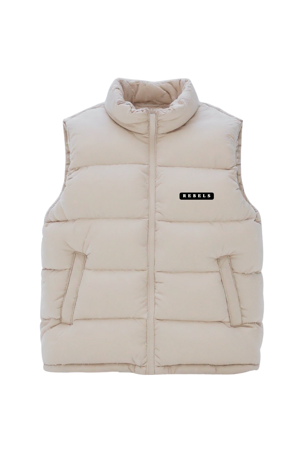 Rebels Puffer Outdoor Vest - Beige