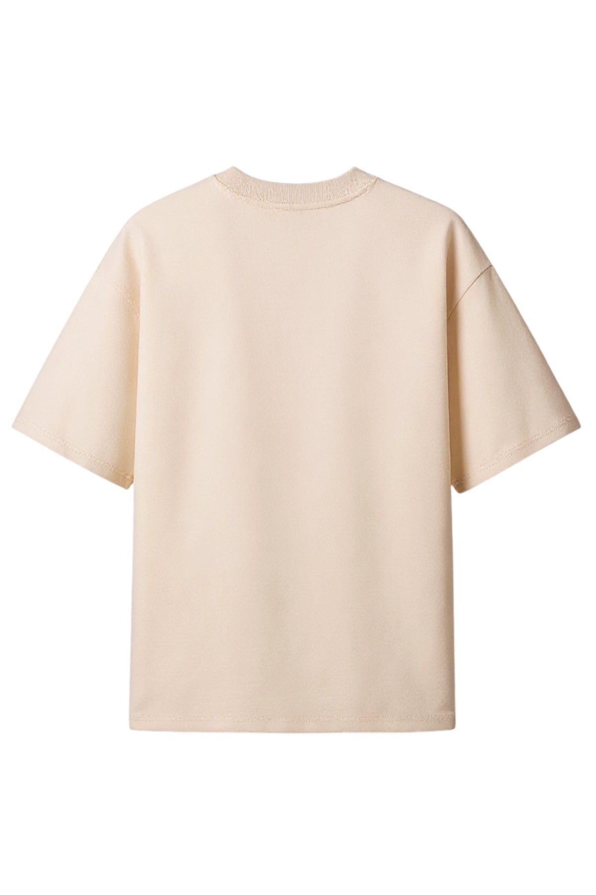 Palm Tree Boxy Oversized T-Shirt - Natural Raw